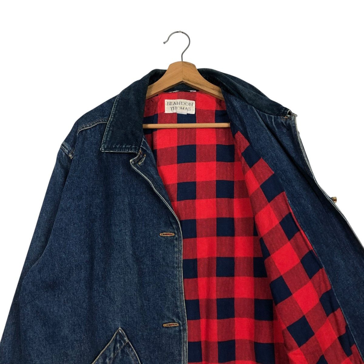 Vintage 🔥VINTAGE DENIM CHORE WORK JACKET BRANDON THOMAS BLANKET Size US M / EU 48-50 / 2 - 14 Thumbnail