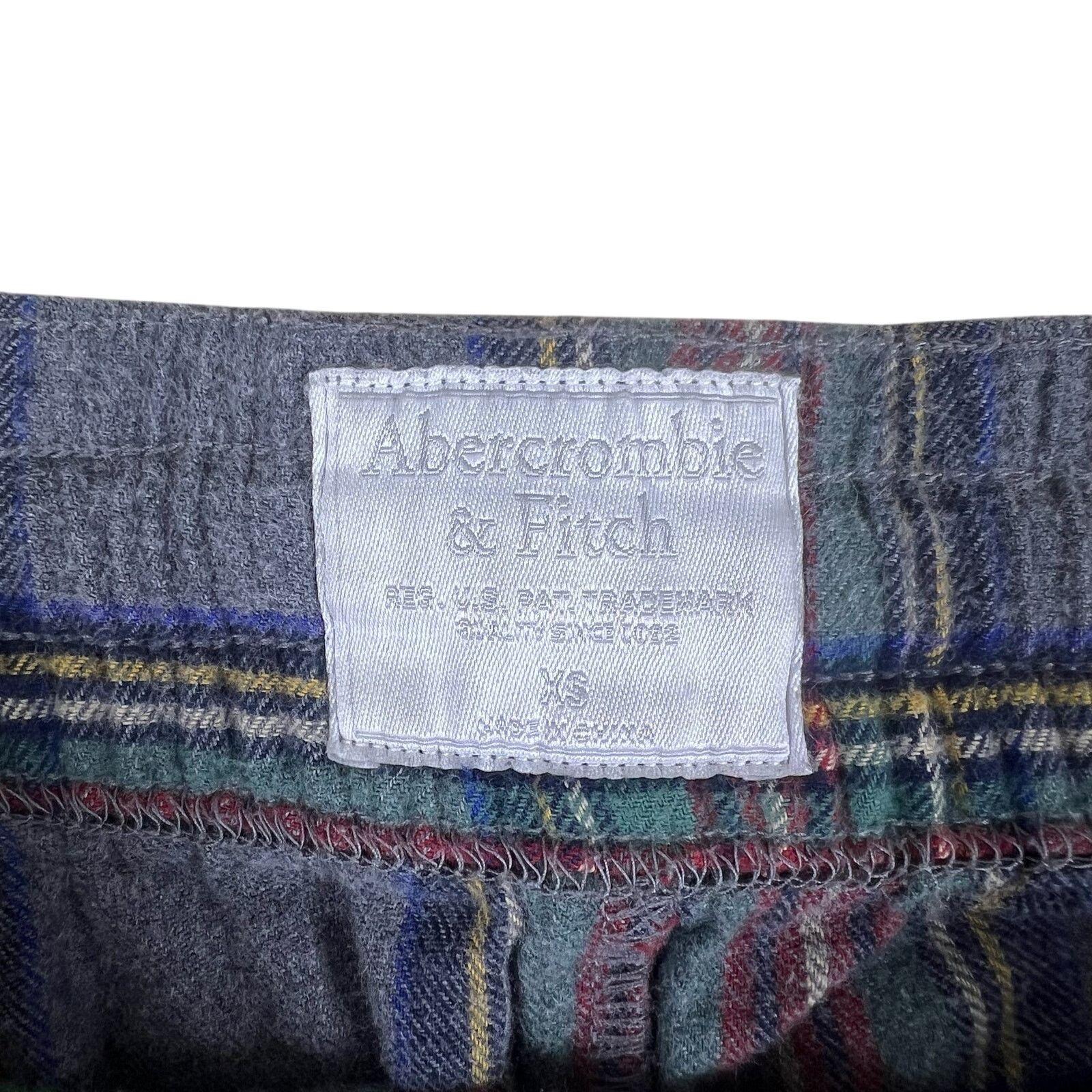Abercrombie & Fitch Plaid Flannel Lounge Pants XS | Y2K Abercrombie Cozy Classic Size 28" / US 6 / IT 42 - 5 Thumbnail