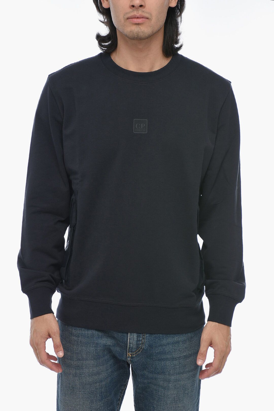 C.P. Company og1mm1024 Crewneck Sweatshirt in Black Size US L / EU 52-54 / 3 - 1 Thumbnail