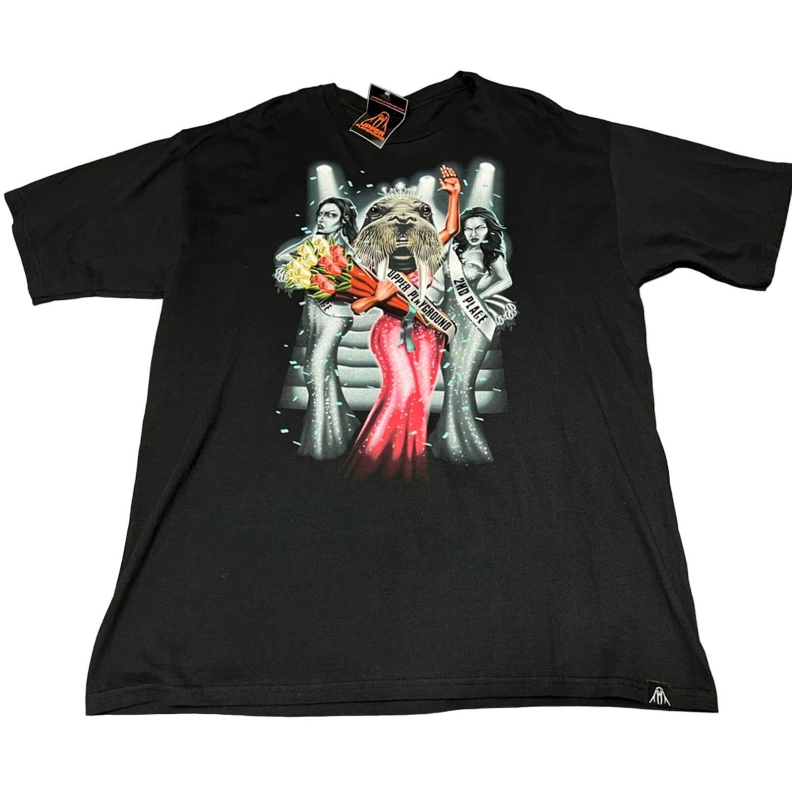 Upper Playground Upper Playground Shirt Walrus Pageant Vintage Graphic NWT Size US XL / EU 56 / 4 - 1 Thumbnail