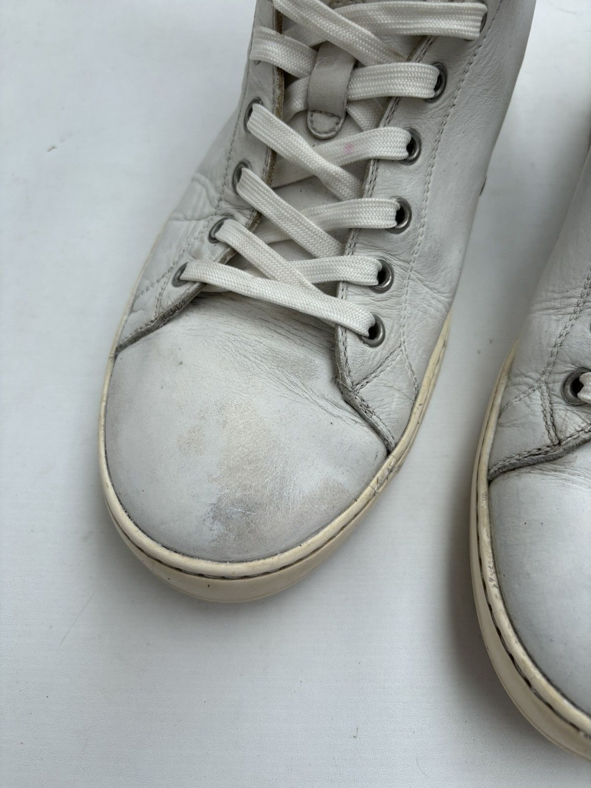Dior × Hedi Slimane DIOR HOMME Leather High Top Sneakers Size US 7.5 / EU 40-41 - 13 Thumbnail