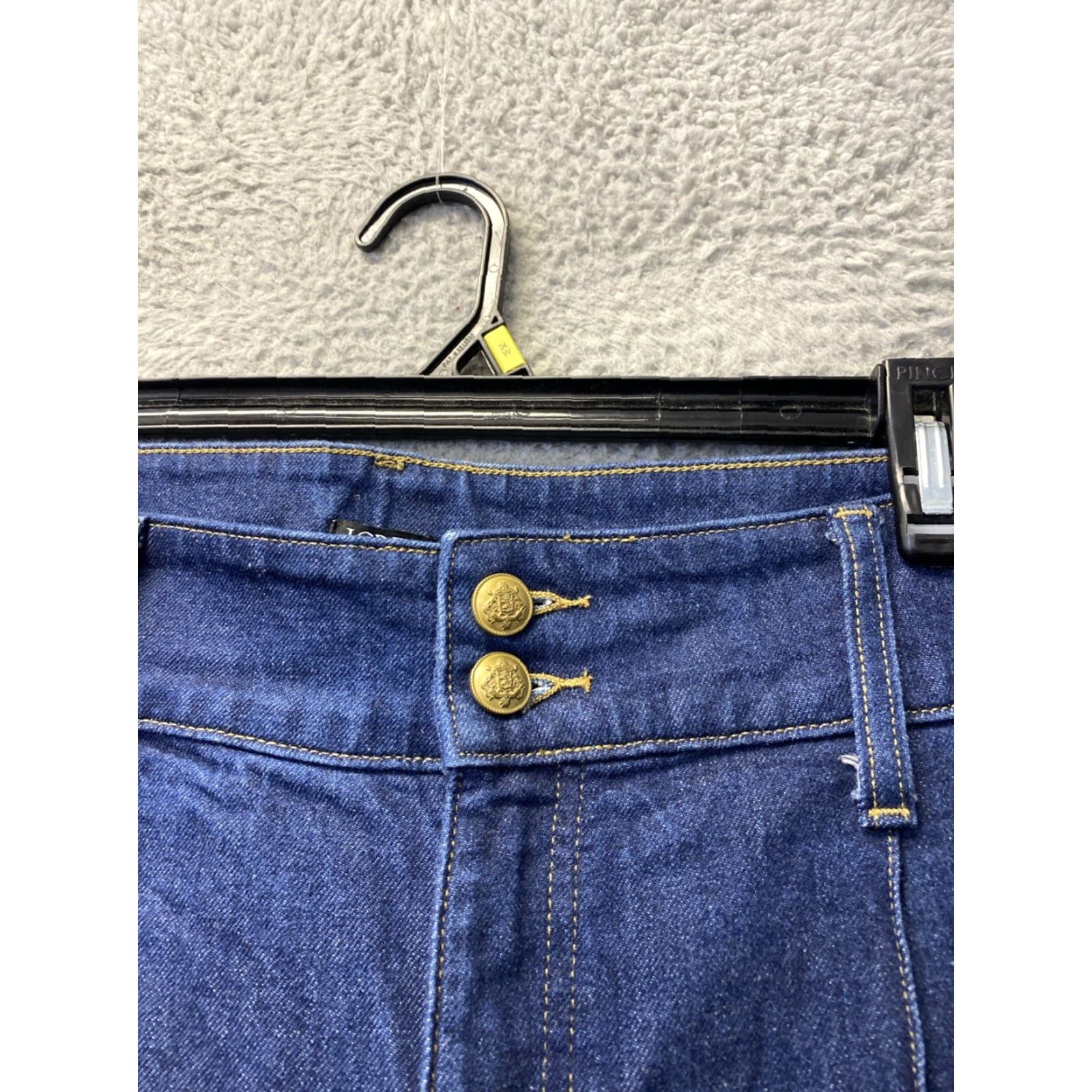 J.Crew J.Crew Jeans Women Wide-Leg 33 Regular Inseam 32 Blue Denim Cotton Button Stacked Buttons N/A Size 24" / US 00 / IT 34 - 2 Thumbnail