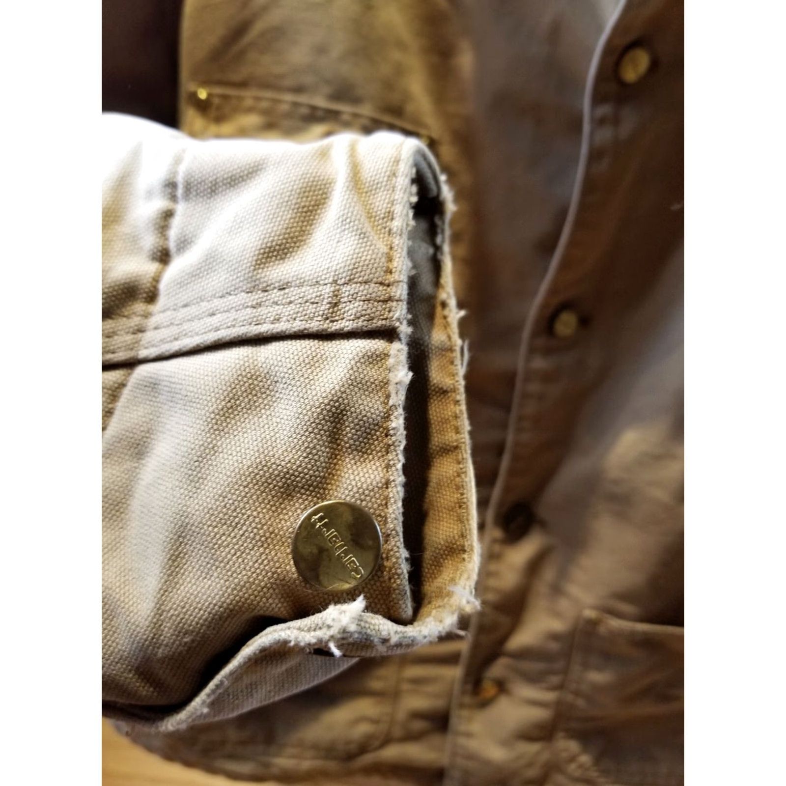 Carhartt VINTAGE Carhartt DUCK CHORE WORK BLANKET LINING DISTRESSED JACKET SZ 48 MAN Size US M / EU 48-50 / 2 - 4 Thumbnail
