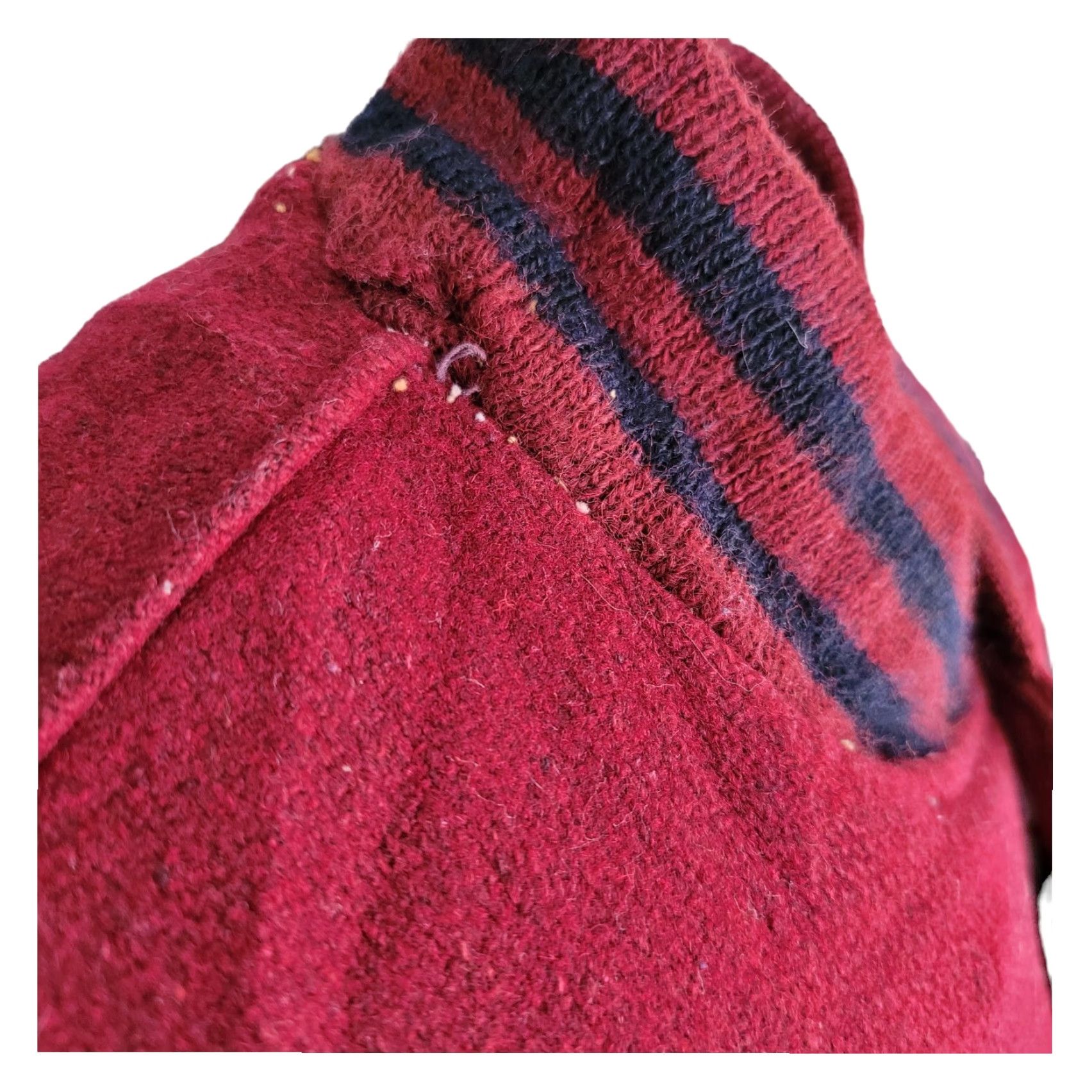Vintage VINTAGE DeLong Varsity Jacket - Leather Wool Long Sleeve, Size S, Red Mens Vintage Imperfection Leather Wool Varsity Jacket - Size S Size US S / EU 44-46 / 1 - 5 Thumbnail