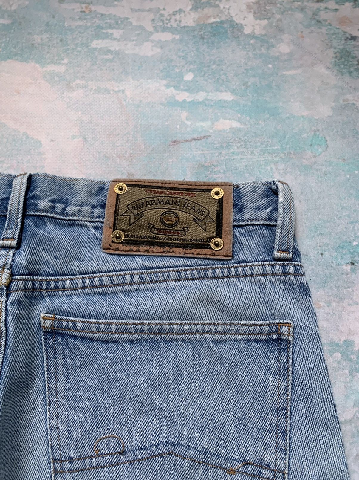 Armani Hype Armani Jeans 2000s Vintage Denim Pant Size US 34 / EU 50 - 17 Thumbnail