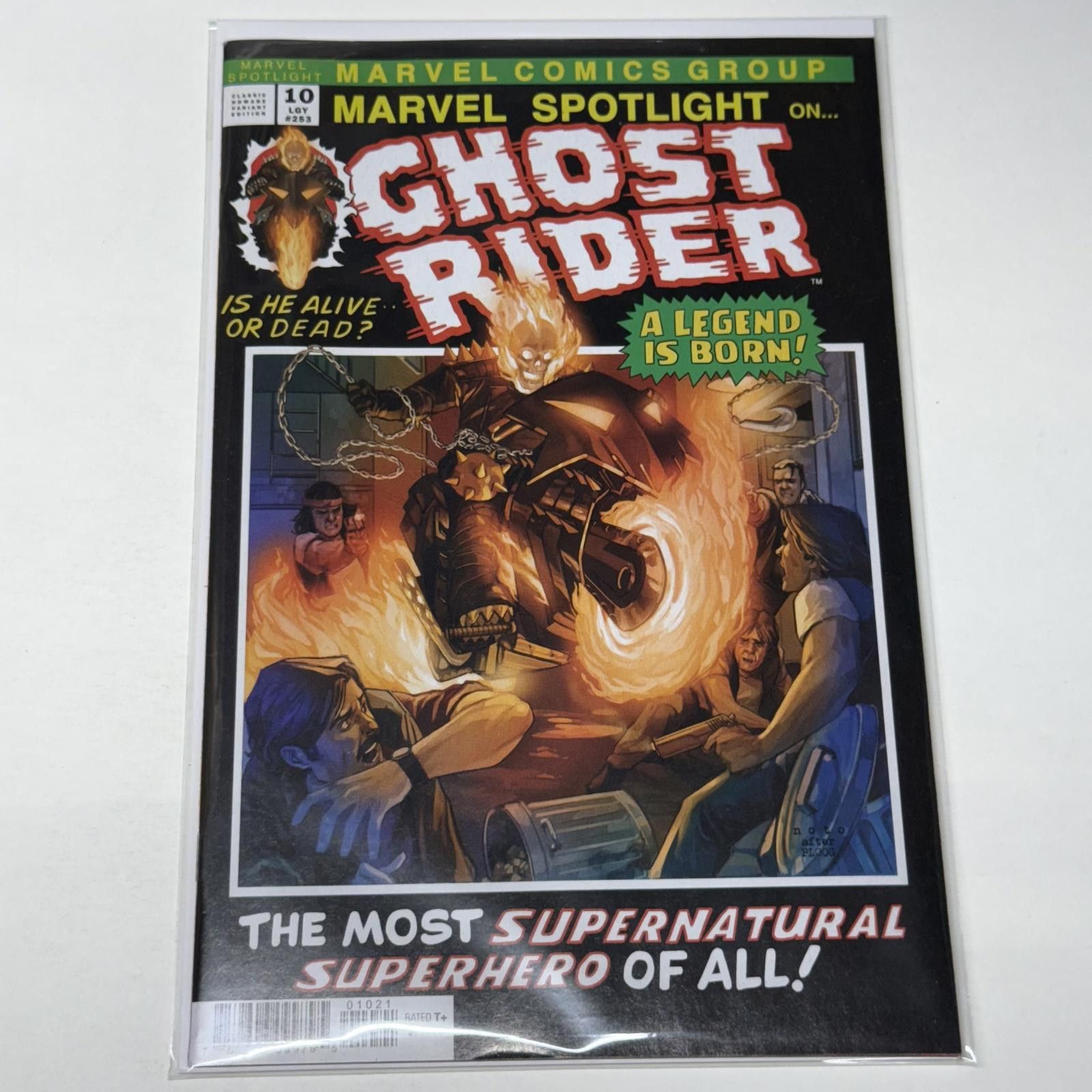 Marvel Comics 2023 Marvel Ghost Rider #10 HOMAGE VARIANT LGY #253 VF/NM+ Size ONE SIZE - 9 Thumbnail