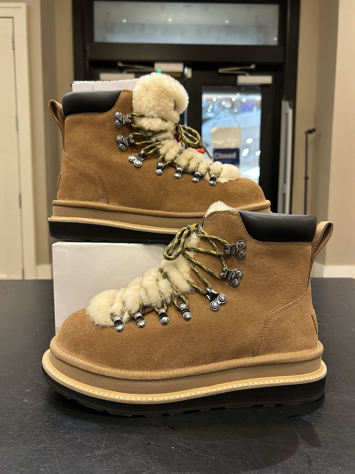 Sacai × Ugg Sacai X Ugg Boot With Sock (Beige) | Grailed