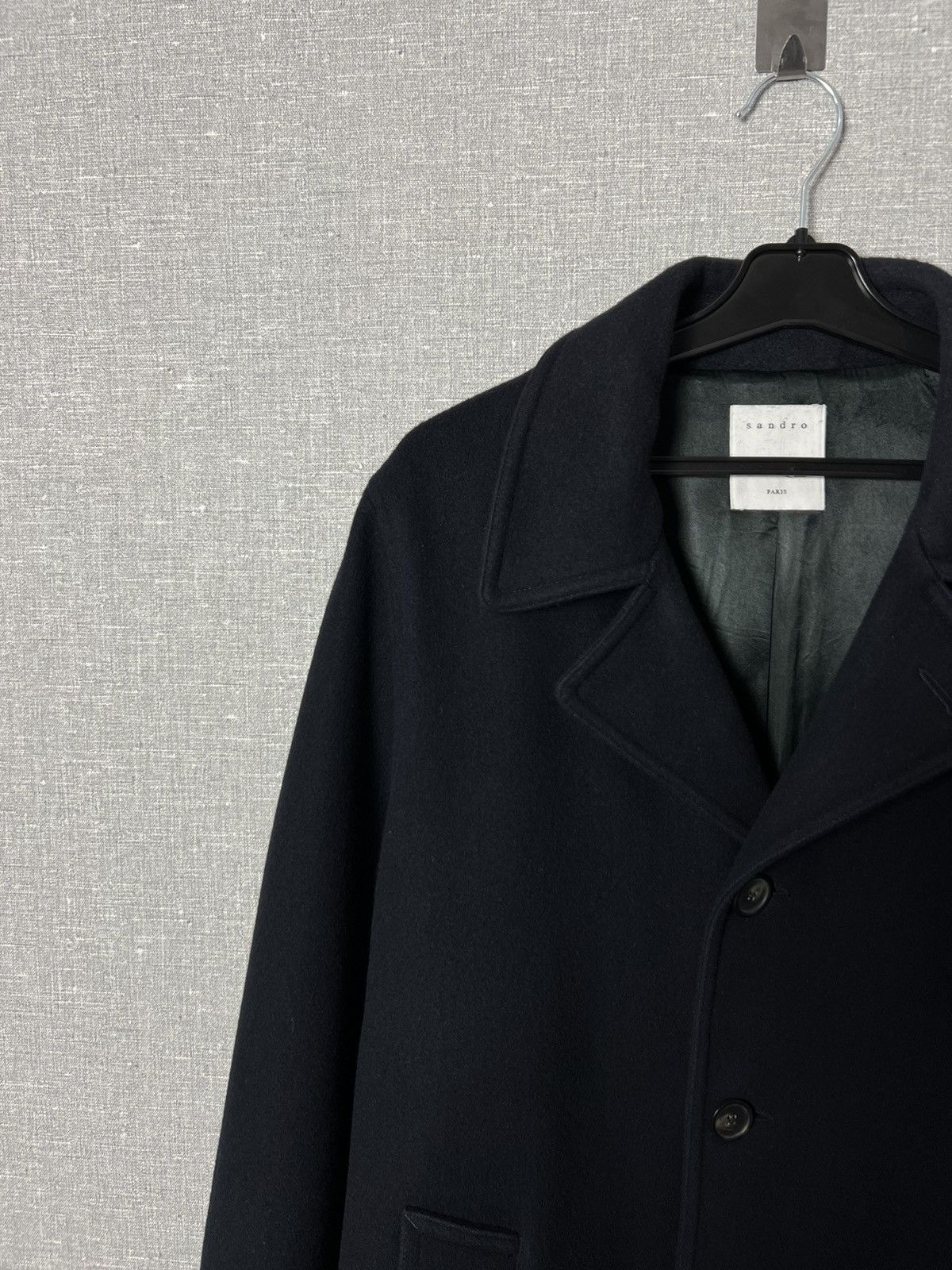 Sandro Sandro Paris Wool Blend Oversized Town Coat Size US L / EU 52-54 / 3 - 4 Thumbnail