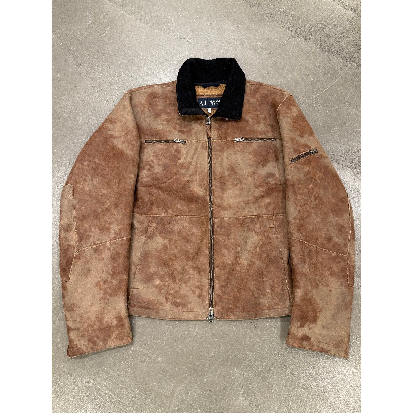 Giorgio Armani 2000s Armani faded faux shearling jacket Size US M / EU 48-50 / 2 - 1 Thumbnail