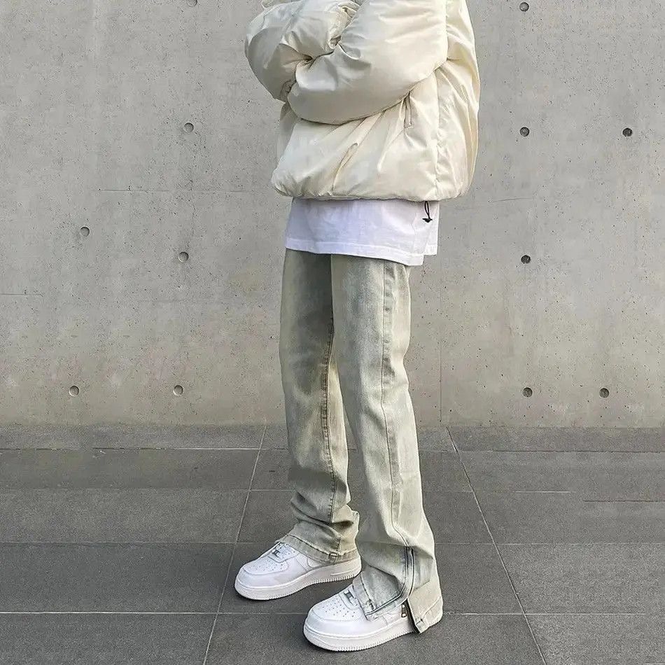 Japanese Brand Streetwear retro y2k jeans distressed plain trousers 90’s Size US 30 / EU 46 - 4 Thumbnail