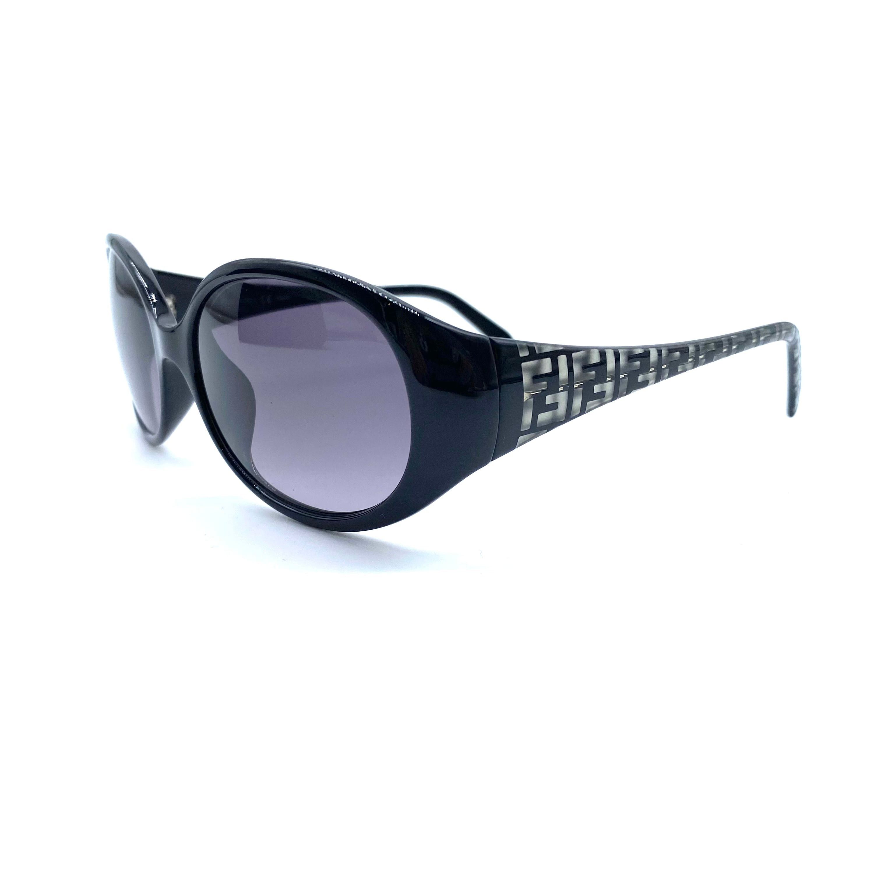 Fendi Fendi Zucca pattern oval sunglasses black FS5155K Size ONE SIZE - 1 Thumbnail