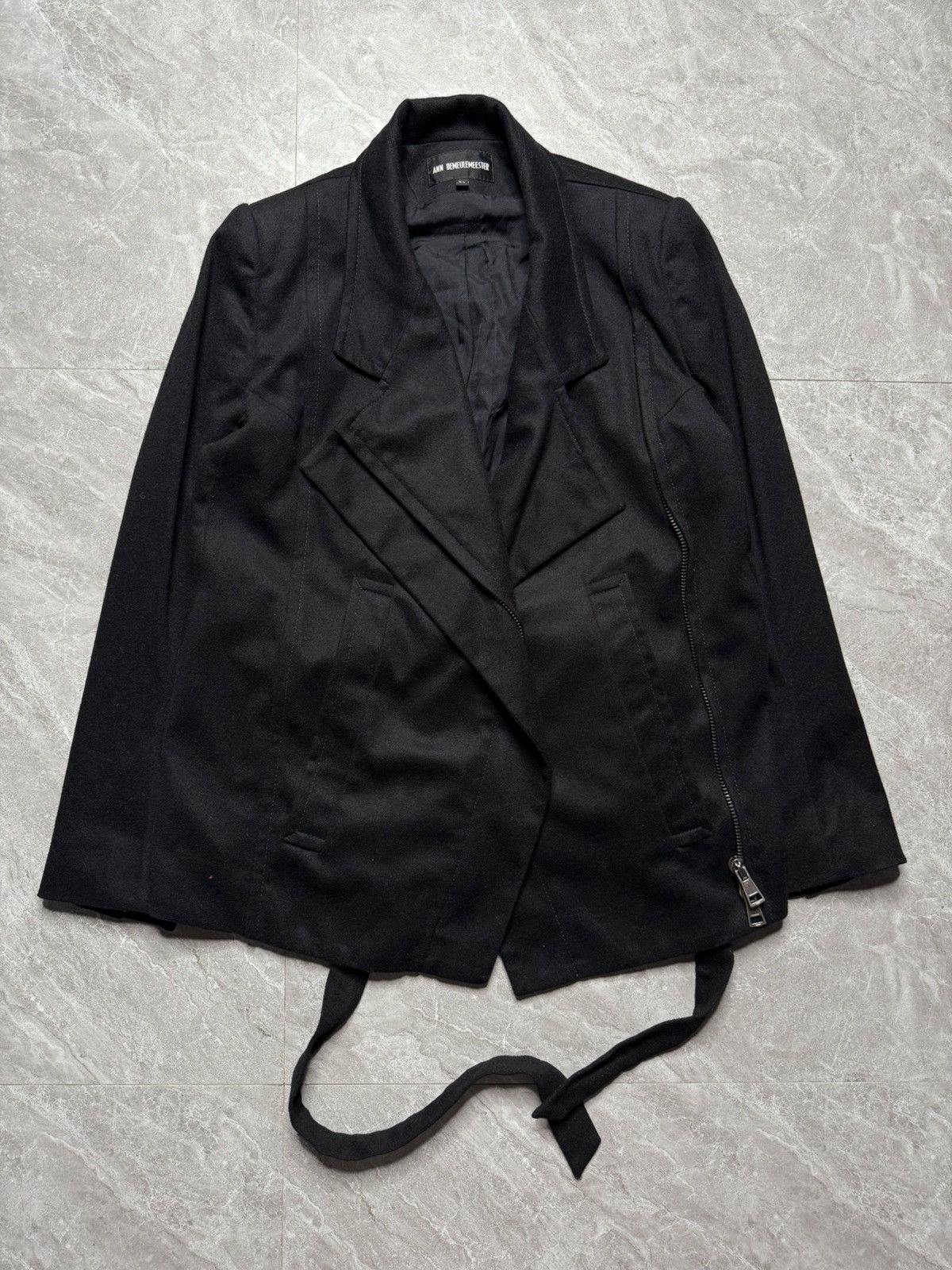 Ann Demeulemeester Ann demeulemeester Fleecewool Tie Jacket Size XXS / US 00 / IT 34 - 3 Thumbnail