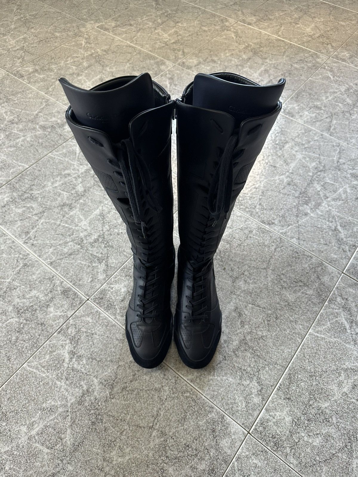 Dior SS 2017 Christian Dior “J’Adior” D-Fence Leather Boots Size US 11 / IT 41 - 5 Thumbnail