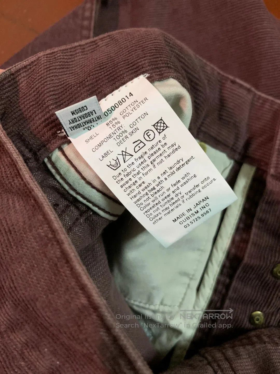 Visvim visvim 14aw FLUXUS 01S Corduroy Pants. Size US 26 / EU 42 - 6 Thumbnail