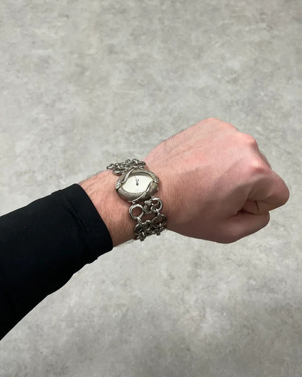 Roberto Cavalli 2010s Roberto Cavalli Snake Grey Avant-Garde Watch Size ONE SIZE - 1 Thumbnail