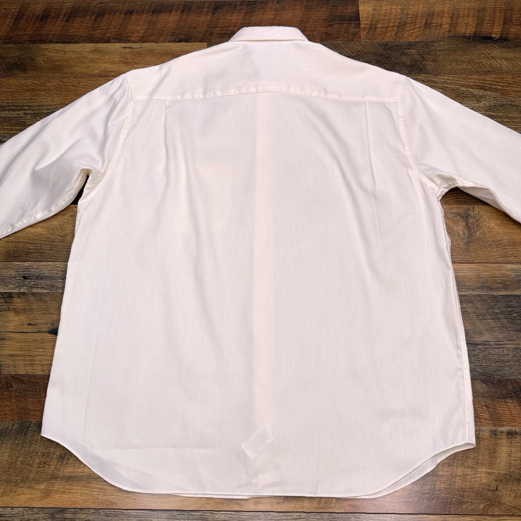 Perry Ellis Perry Ellis Easy Care Shirt Mens XL Button-Up Long Sleeve Collared Beige Twill Cotton Blend Regular - White tag? Size US XL / EU 56 / 4 - 4 Thumbnail