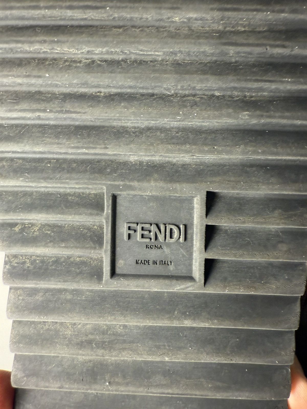 Fendi Fendi Logo Slides/Sandals Size US 12 / EU 45 - 3 Thumbnail