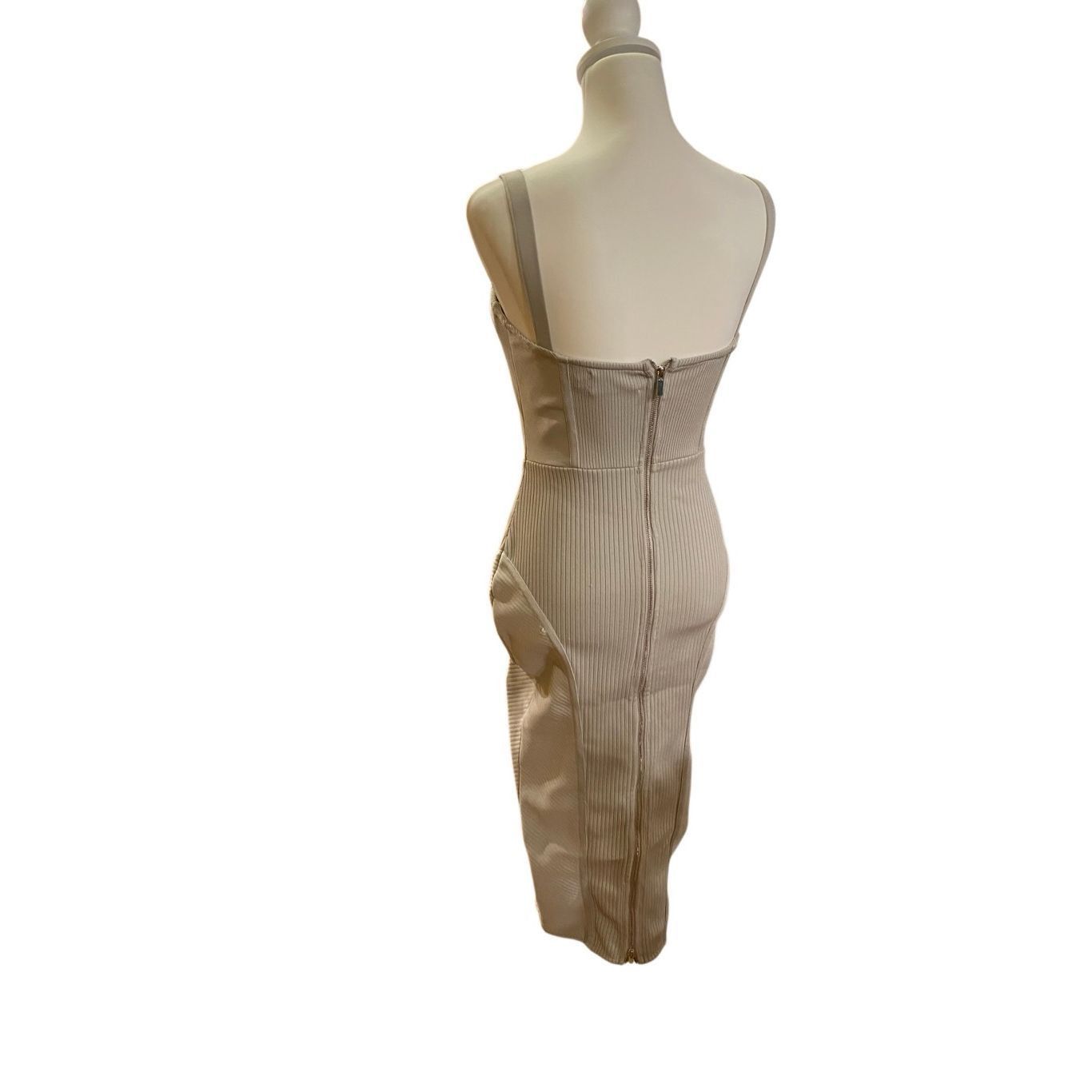 Retrofete RETROFETE Zora Grey Knit Dress with Bustier Size Medium Size M / US 6-8 / IT 42-44 - 3 Thumbnail