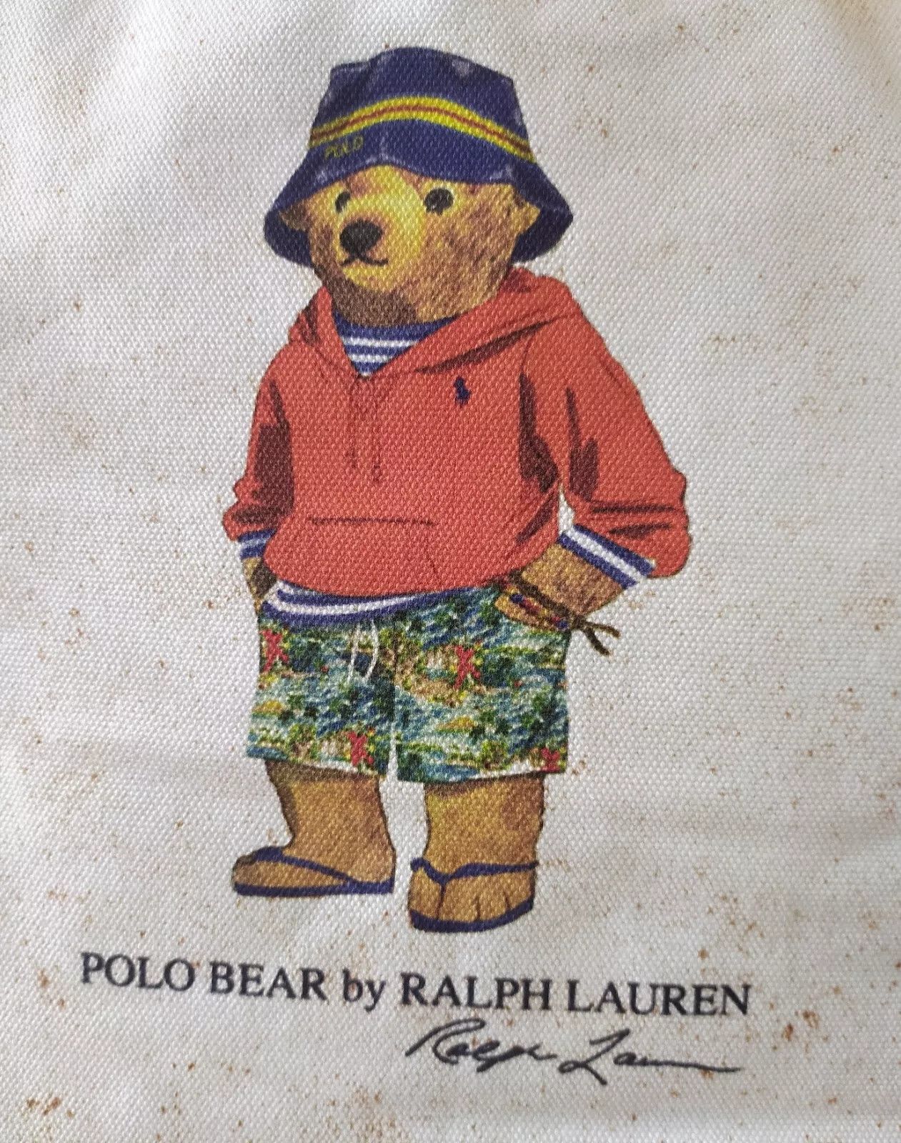 Polo Ralph Lauren Polo Ralph Lauren Polo Bear canvas tote bag IFD 8053 Size ONE SIZE - 5 Thumbnail