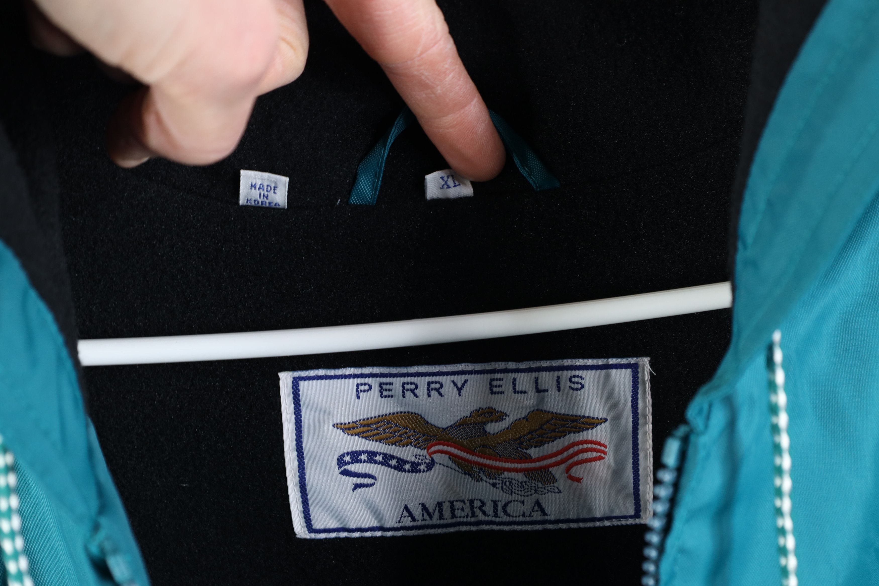 Perry Ellis Deadstock Vintage 90s Perry Ellis Lined Hooded Parka Jacket Size US XL / EU 56 / 4 - 8 Thumbnail