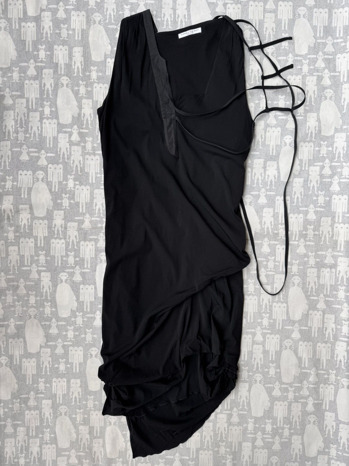 Hussein Chalayan Hussein Chalayan AW02 Asymmetrical Cage Straps Dress Size M / US 6-8 / IT 42-44 - 1 Thumbnail