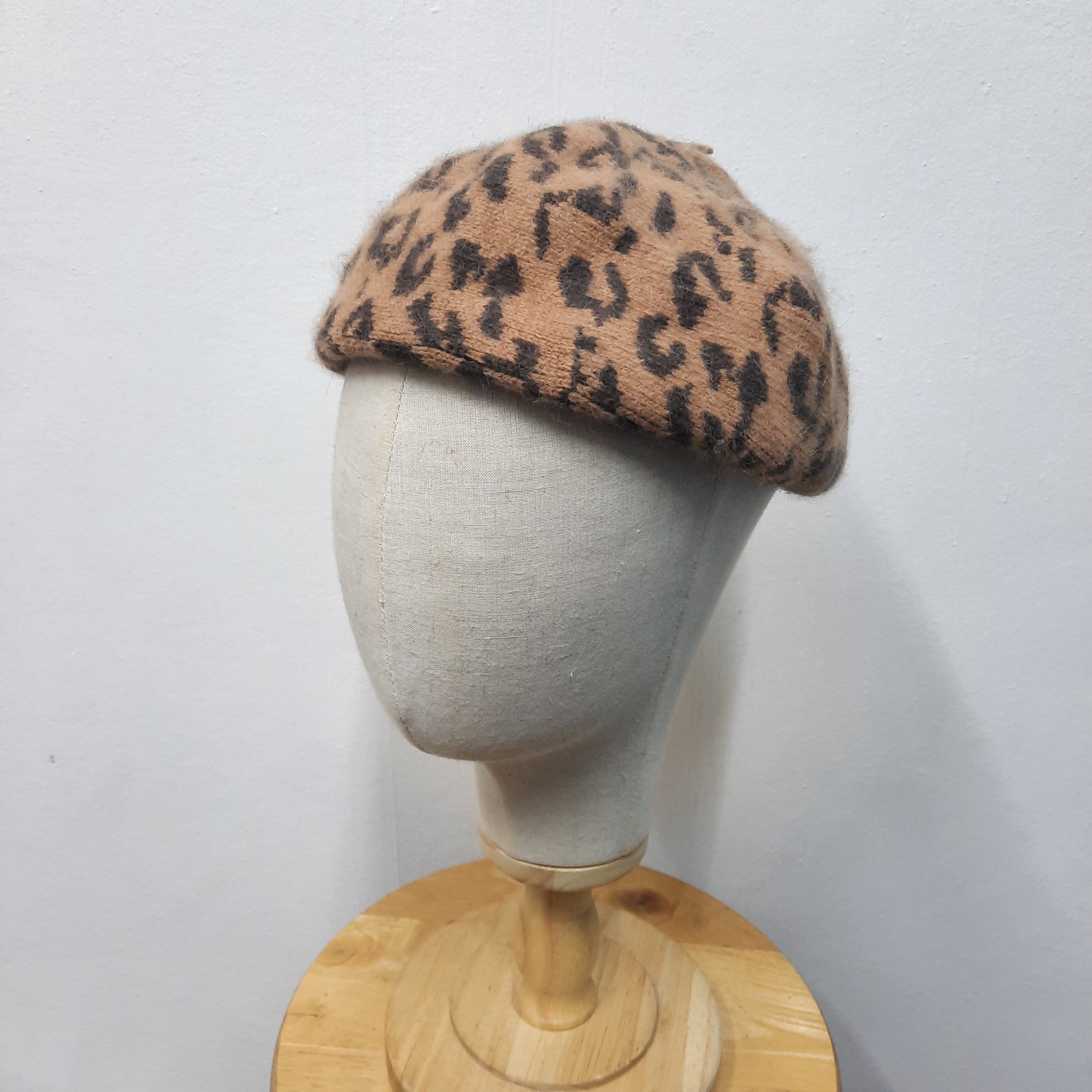 14th Addiction 💥 Japanese brand snidel leopard punk fur beret hat Size ONE SIZE - 4 Thumbnail