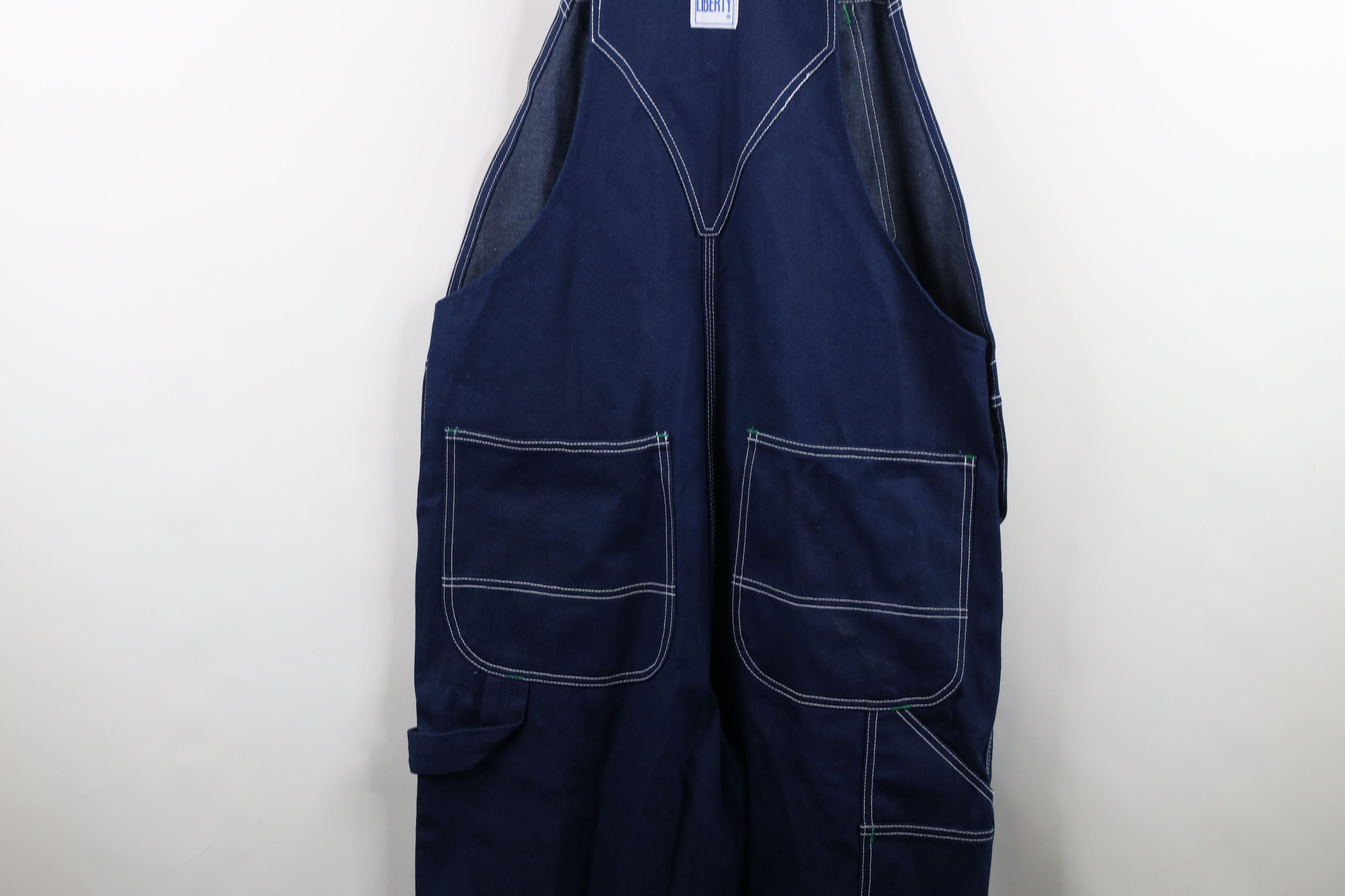 Vintage Vintage 90s Streetwear Faded Wide Leg Denim Jean Overalls Size US 40 / EU 56 - 14 Thumbnail
