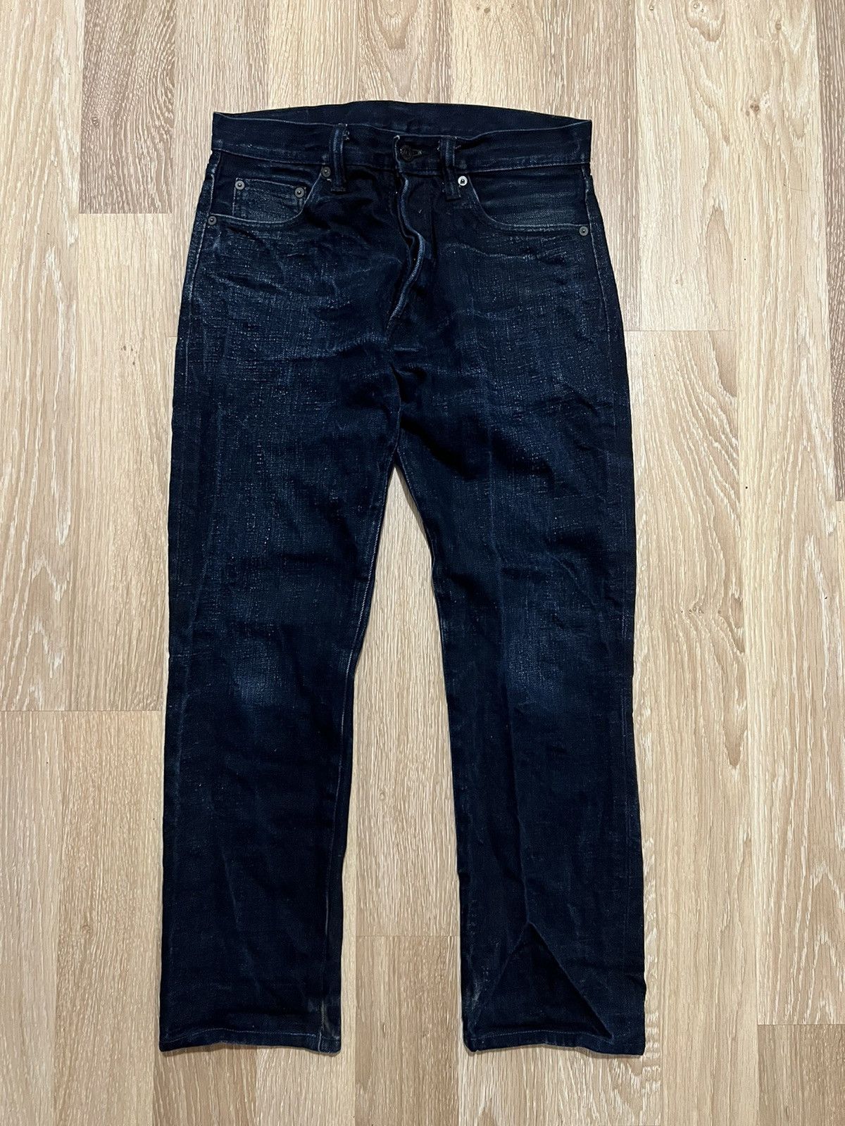 image of Pure Blue Japan Selvedge Jeans Syoaiya Japanese Denim Pbj in Indigo, Men's (Size 31)