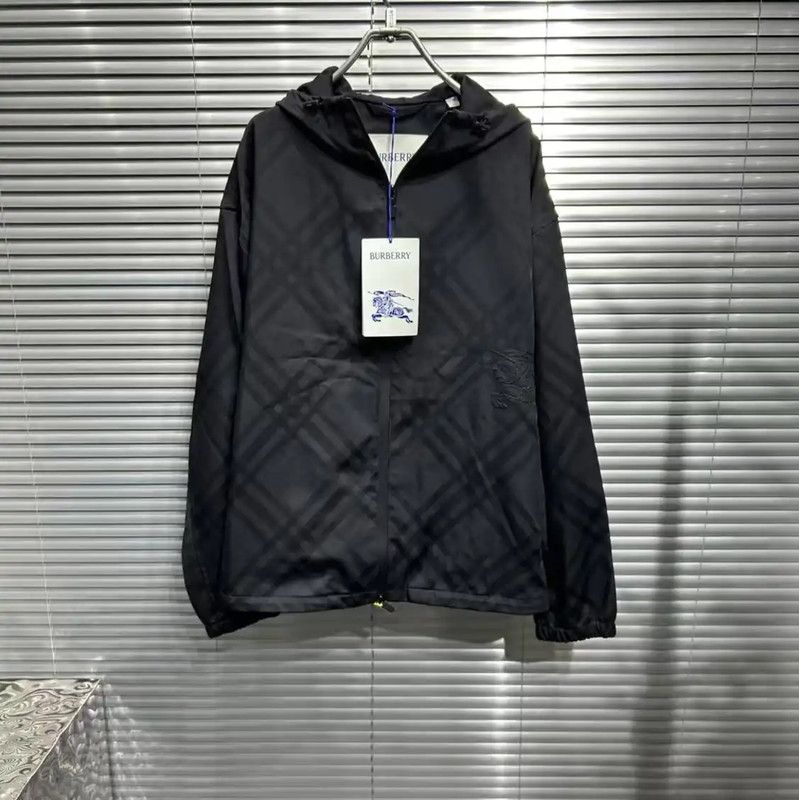 Burberry Burberry Men's Black Embroidered Long Sleeve Jacket Size US M / EU 48-50 / 2 - 1 Thumbnail