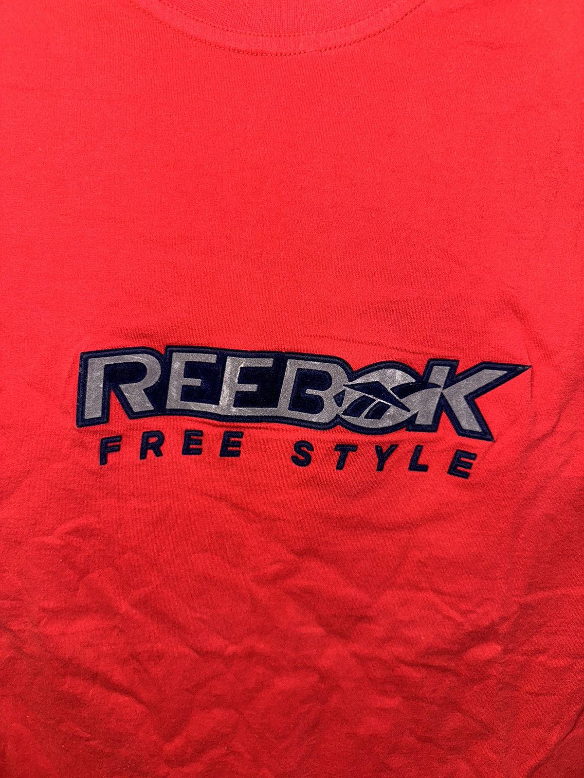 Reebok Vintage Reebok Big Logo Free Style T-Shirt Size US L / EU 52-54 / 3 - 3 Thumbnail