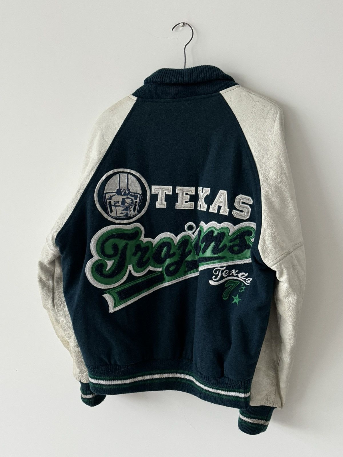 NFL × Vintage Vintage 80s NFL Texas Varsity Bomber Jacket Size US M / EU 48-50 / 2 - 10 Thumbnail