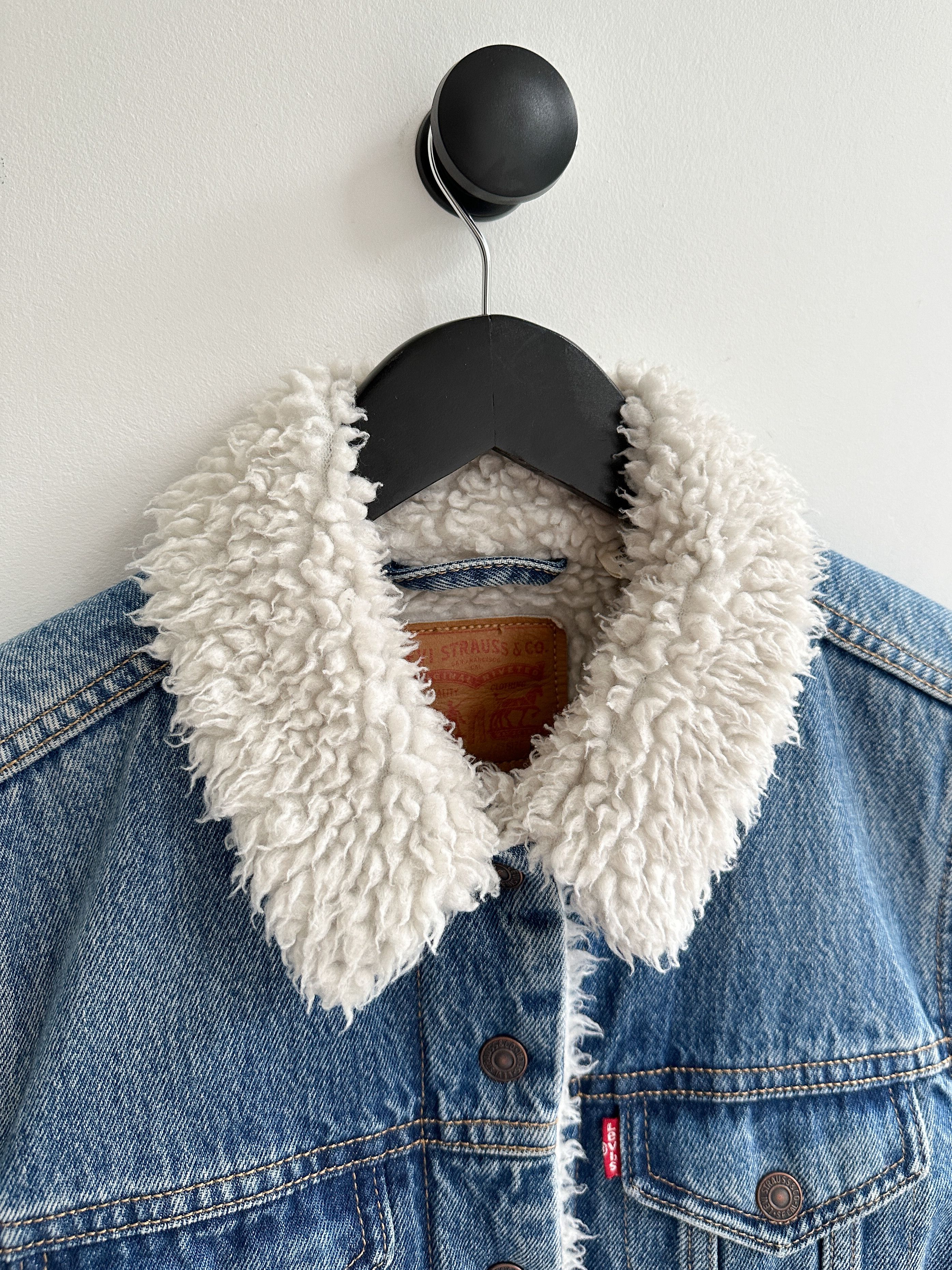 Levi's Vintage Levi's Denim Sherpa Jacket Size M / US 6-8 / IT 42-44 - 8 Thumbnail