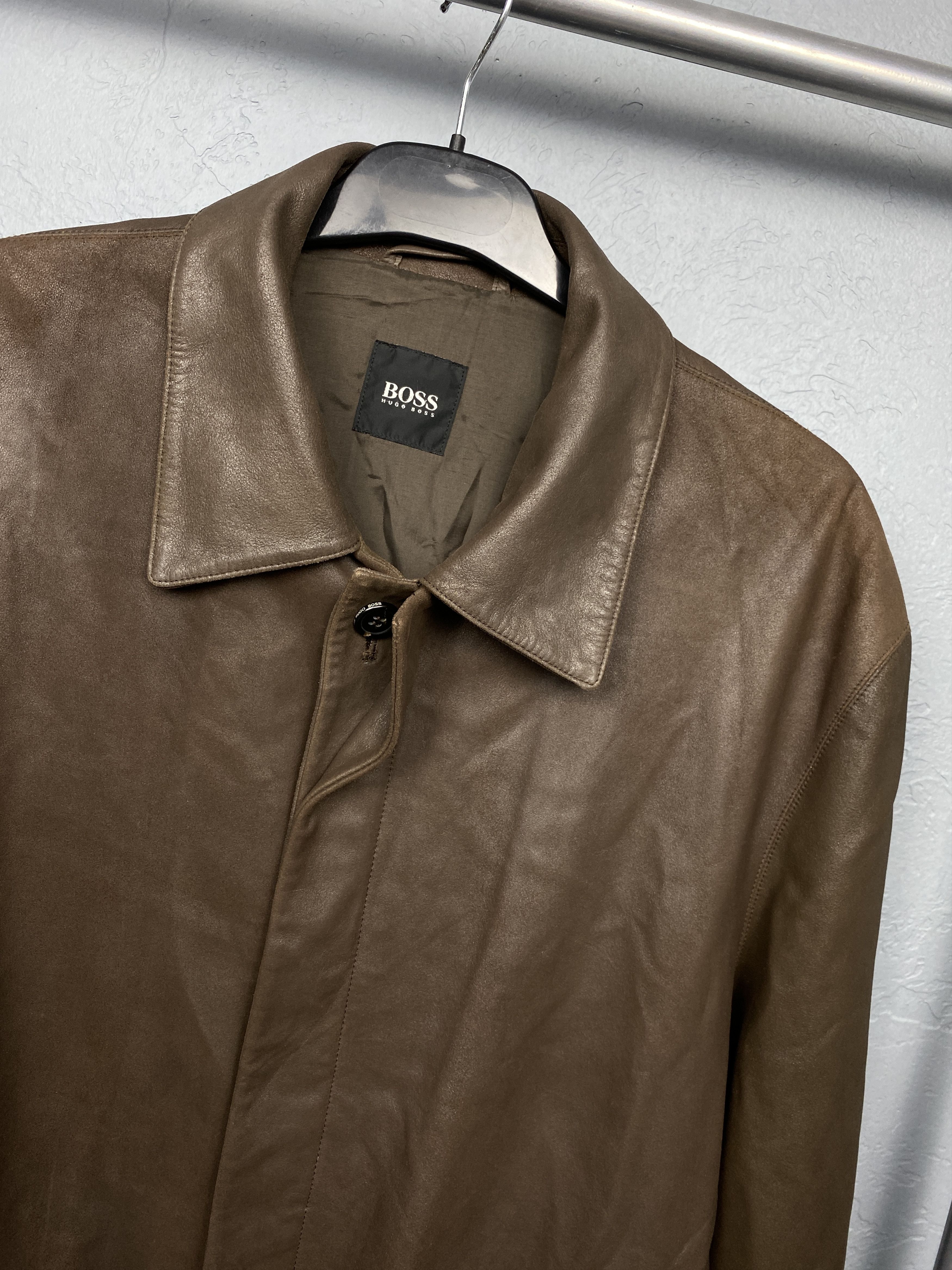 Hugo Boss Hugo Boss Vintage Mens Leather Jacket Size US L / EU 52-54 / 3 - 2 Thumbnail