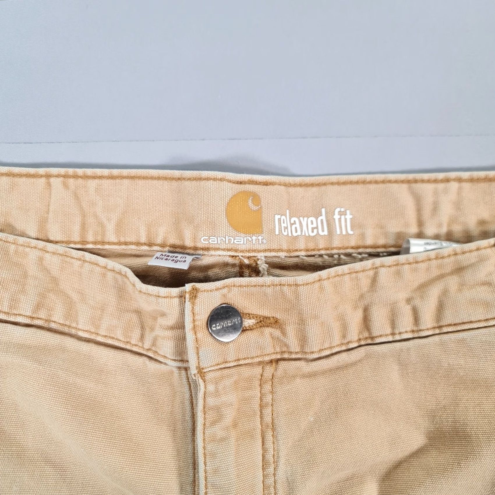 Carhartt Carhartt Mens Trousers Beige W40 L30 Relaxed Fit Double Knee Work Pants 102802 Size US 40 / EU 56 - 3 Thumbnail
