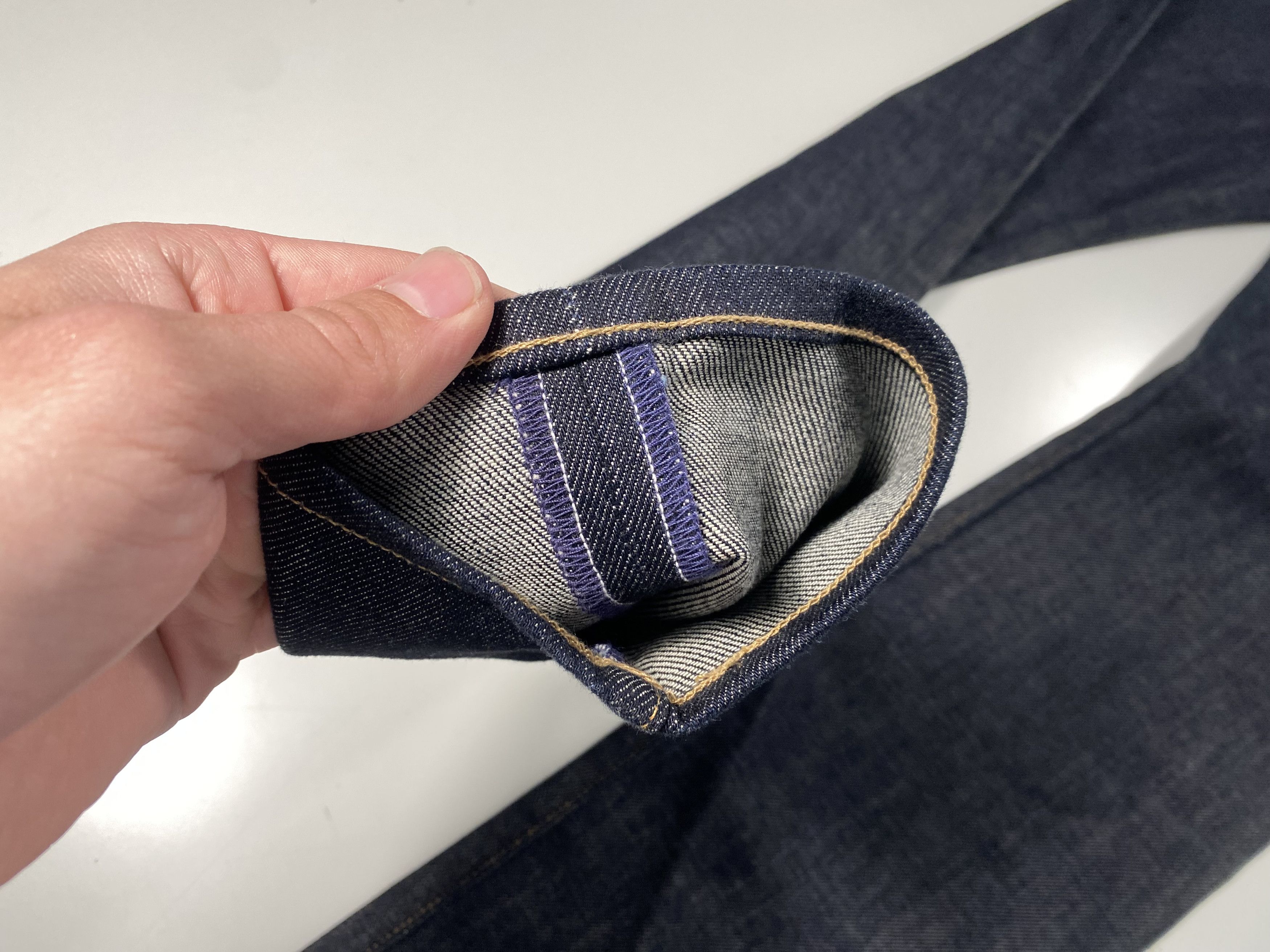 Levi's Levi's Made & Crafted Needle Narrow Dark Wash Selvedge Jeans Size US 28 / EU 44 - 9 Thumbnail