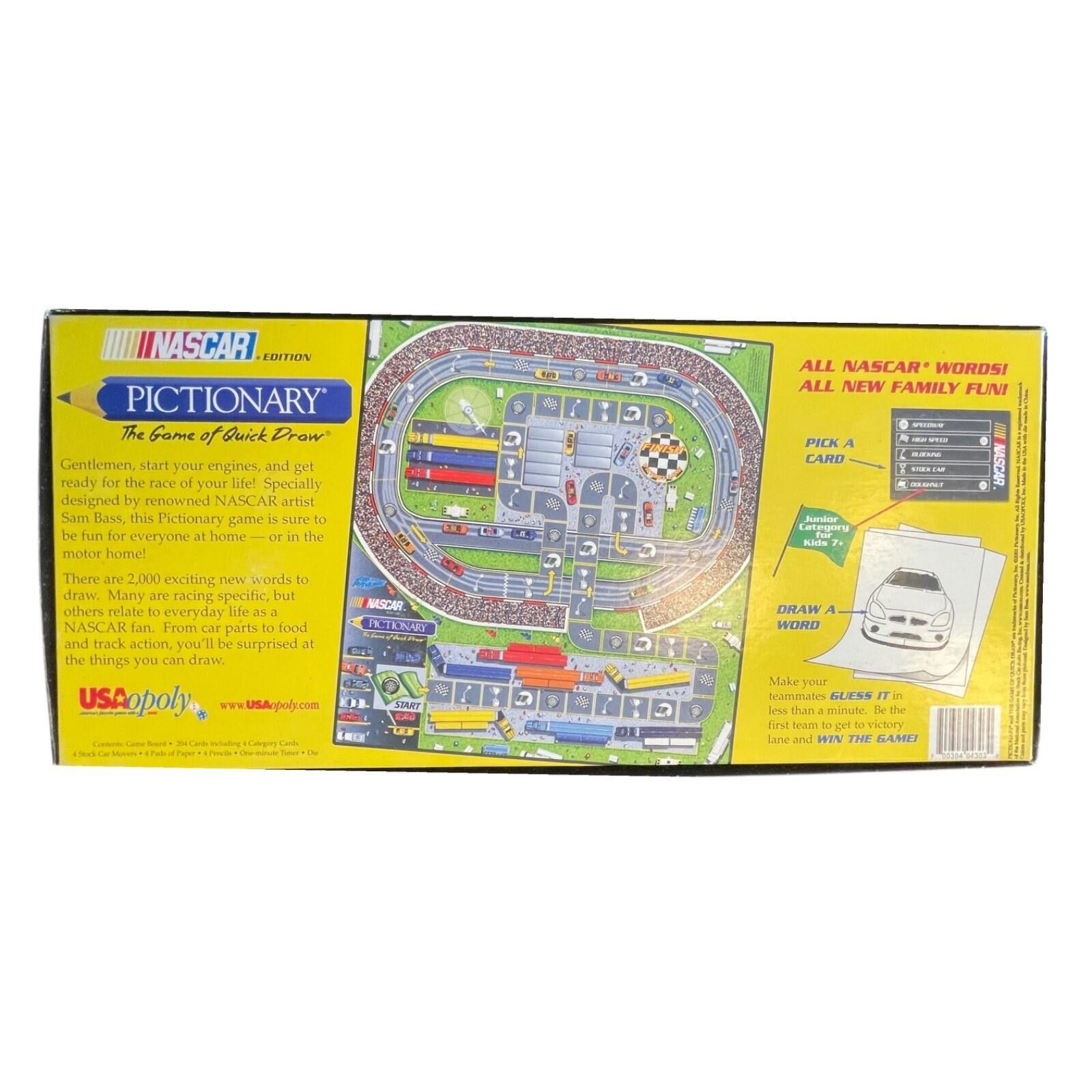 Other 2001 NASCAR Pictionary Board Game Complete Sam Bass Racing Size ONE SIZE - 2 Thumbnail