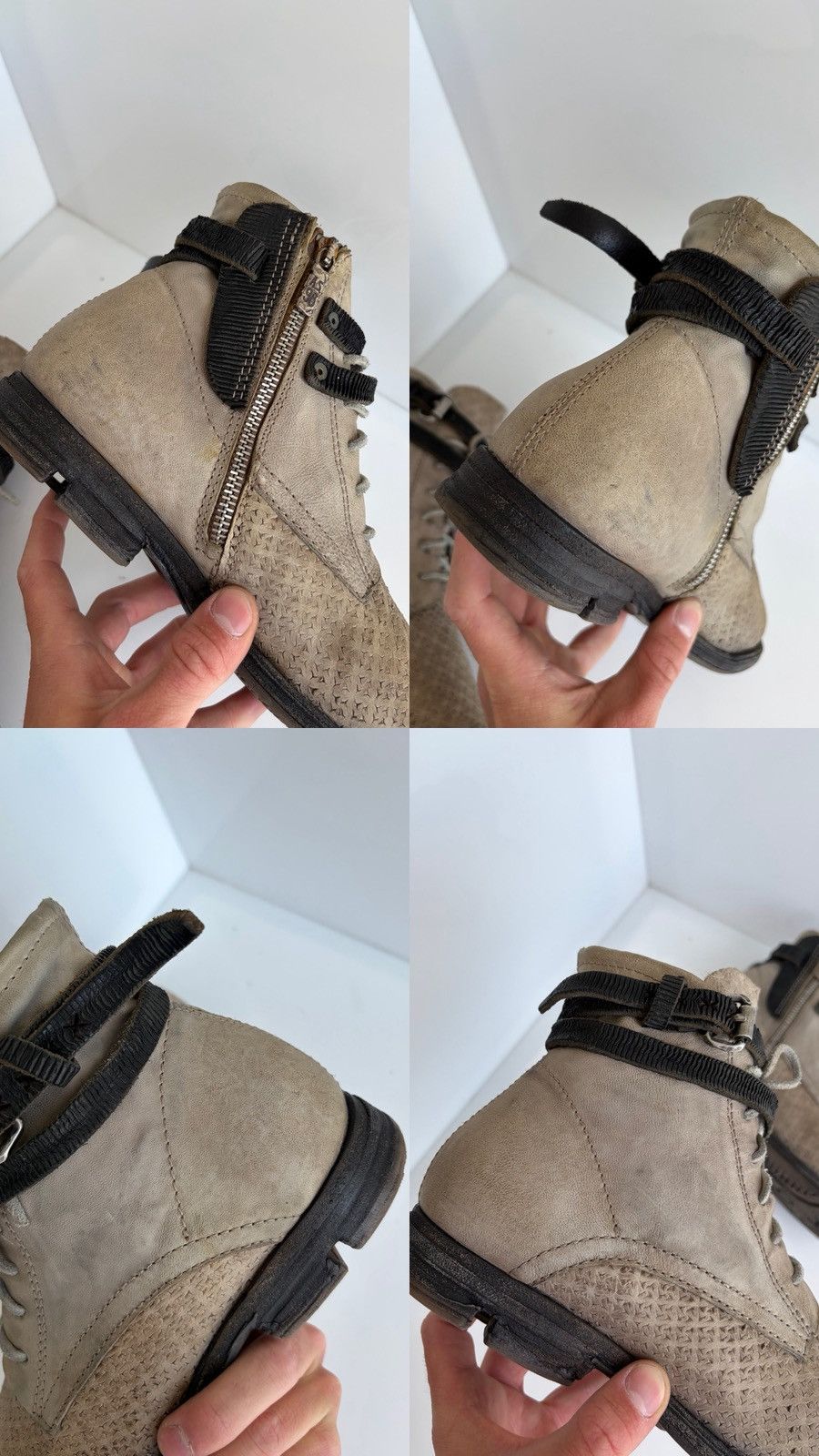 A.S.98 A.S. 98 Airstep Distressed Biker Guidi Buckle Ankle Boots Size US 8 / EU 41 - 16 Thumbnail