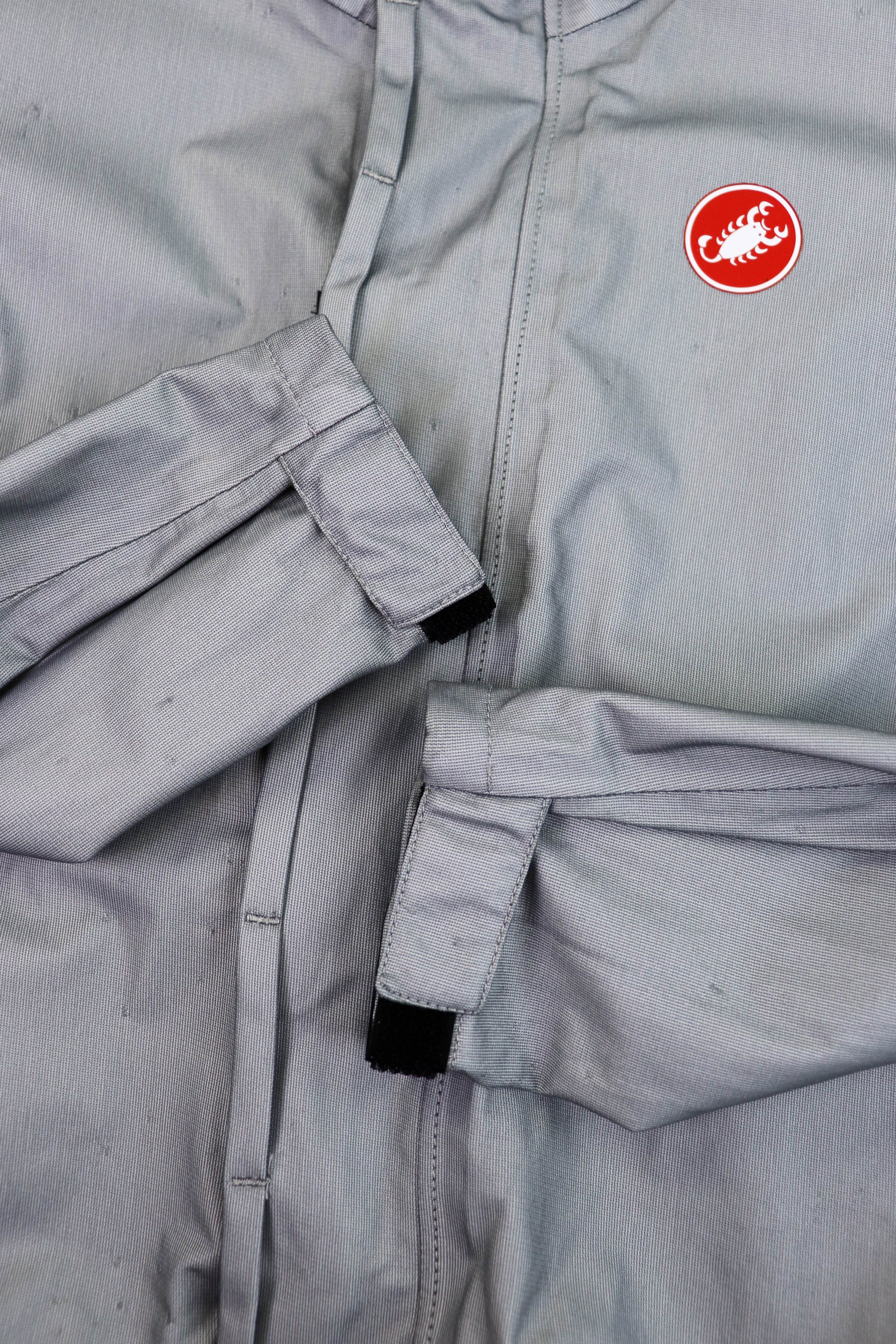 Other CASTELLI Event Waterproof Fabric Silver Gray Cycling Jacket Size US L / EU 52-54 / 3 - 13 Thumbnail