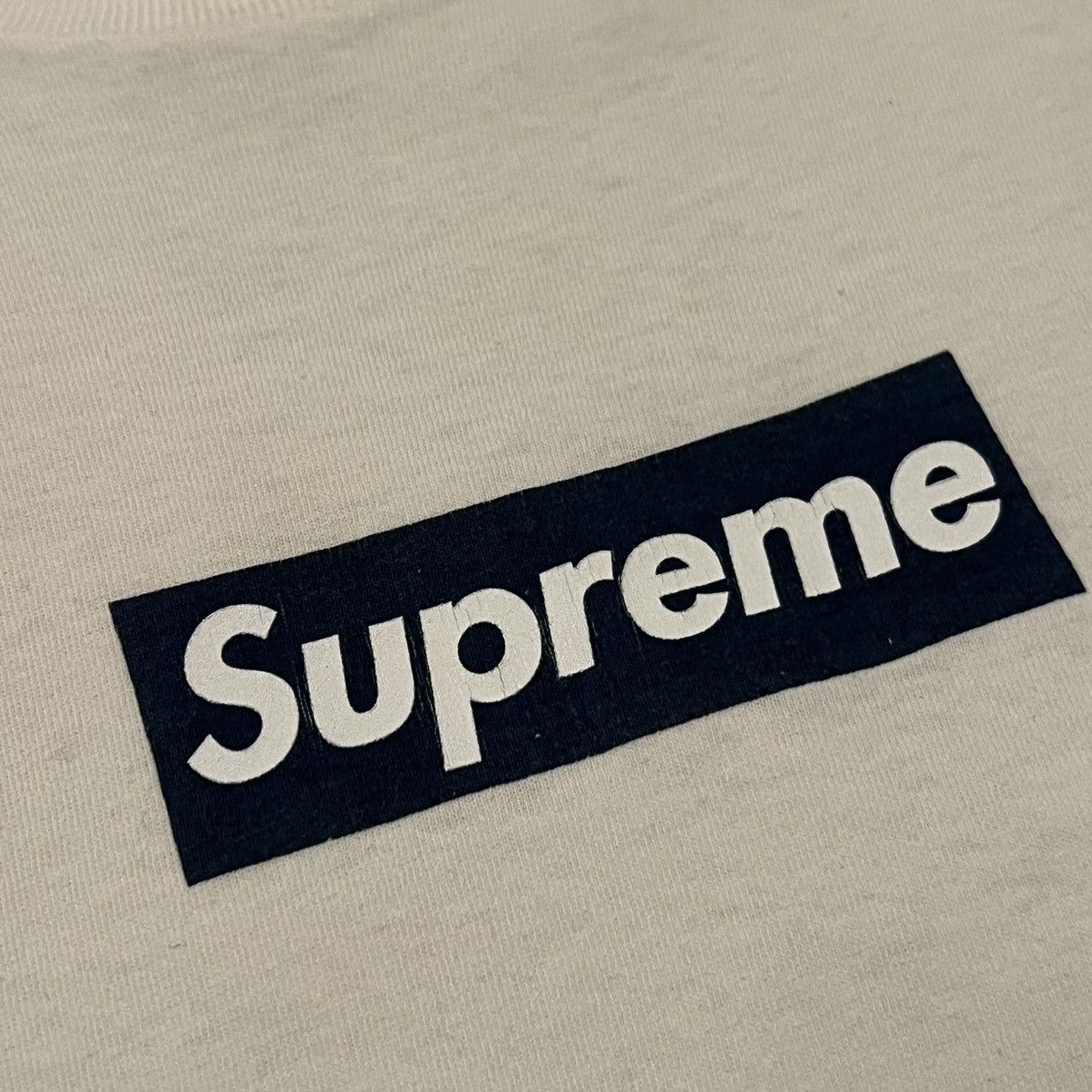 Supreme Supreme Navy Box logo Tee navy on white Bogo t shirt Size US L / EU 52-54 / 3 - 17 Thumbnail