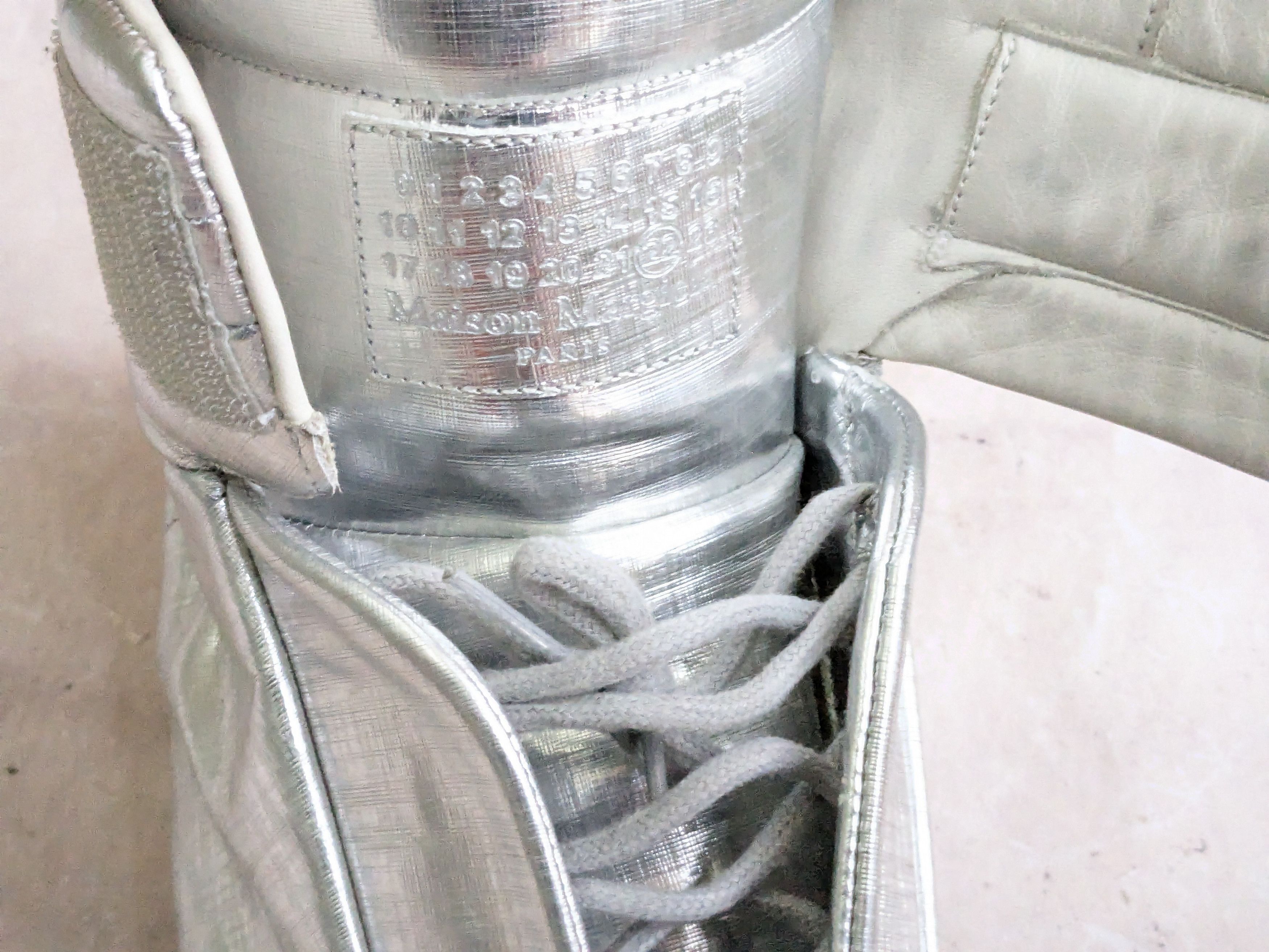 Maison Margiela Maison Margiela Future Silver 12 45 High Tops Leather Size US 12 / EU 45 - 6 Thumbnail
