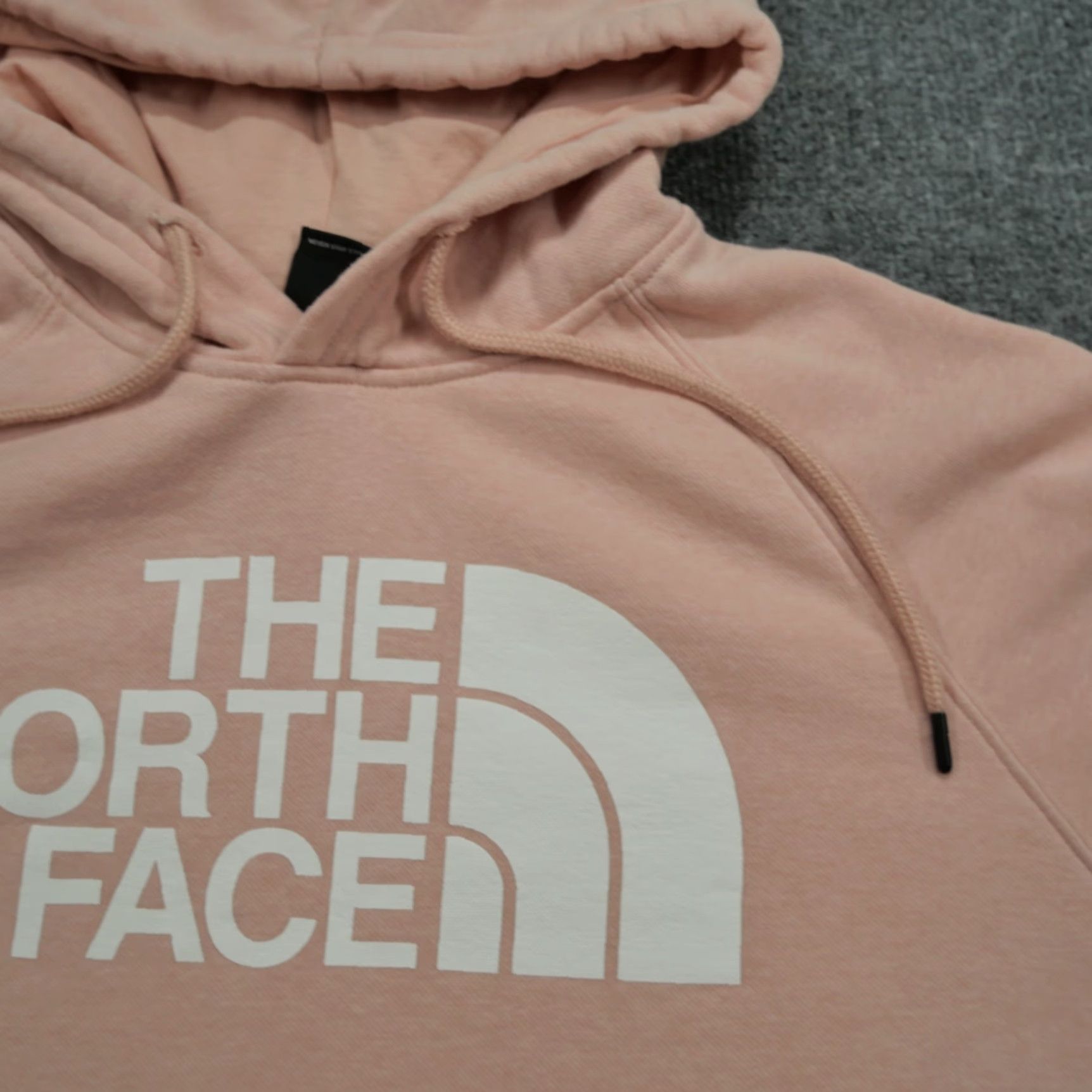 The North Face VINTAGE The North Face Hoodie Womens Large Pink Pullover Spell Out Logo Size L / US 10 / IT 46 - 3 Thumbnail