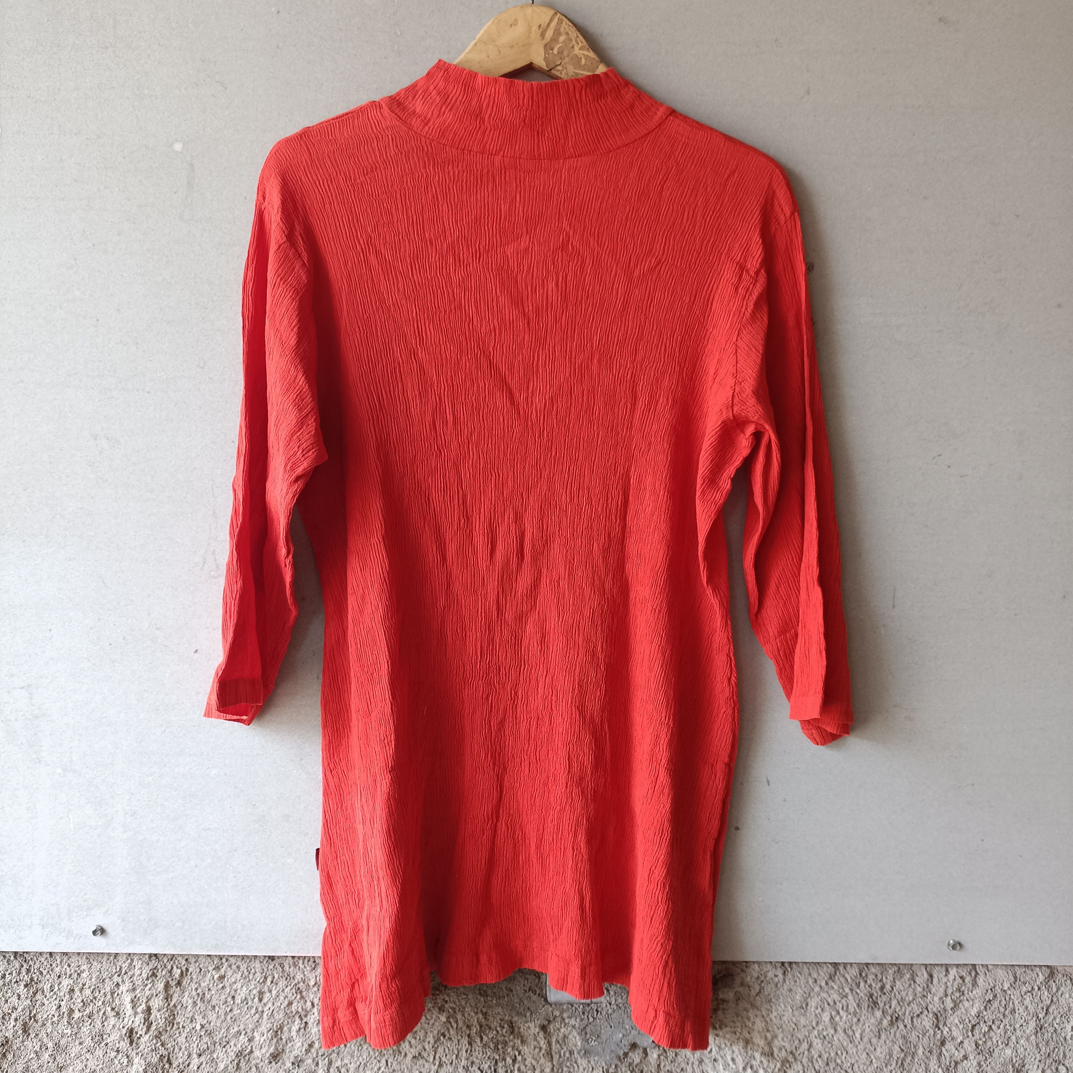 Issey Miyake HaaT Issey Miyake Orange pleated Textured Size L / US 10 / IT 46 - 2 Thumbnail