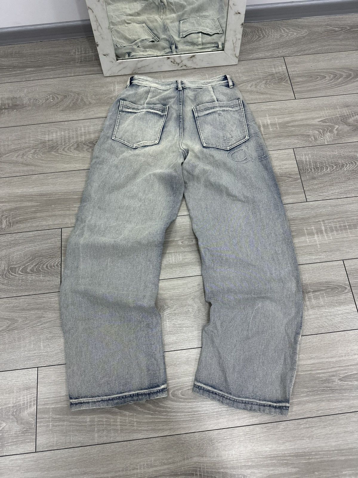 Vintage Baggy Vintage Washed Y2K Jeans Wide Size US 30 / EU 46 - 2 Thumbnail