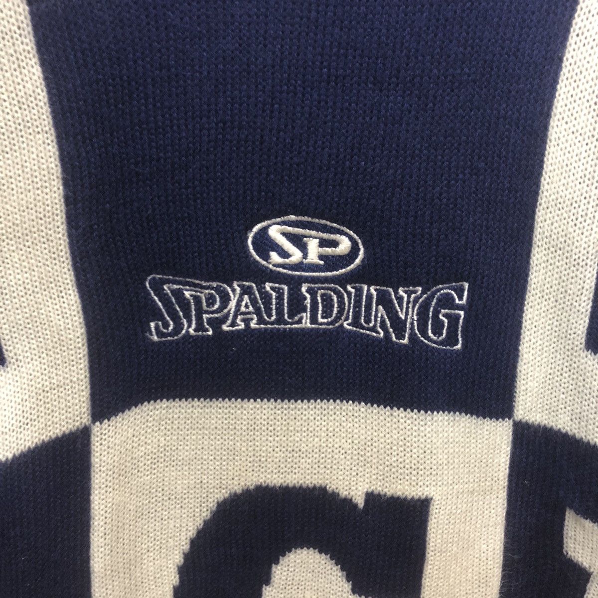 Spalding × Vintage Spalding Big Logo Knit Sweater Size US L / EU 52-54 / 3 - 3 Thumbnail