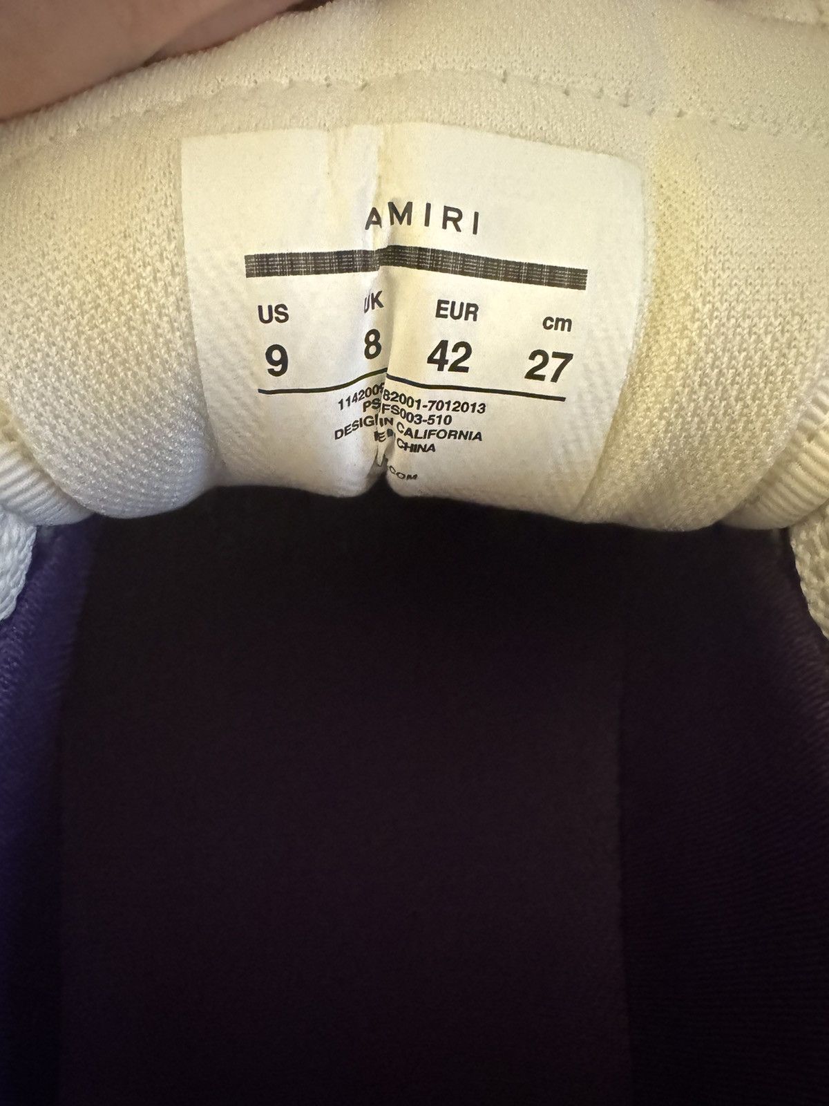 Amiri Amiri Skel Top “Purple White” Size US 9 / EU 42 - 4 Thumbnail
