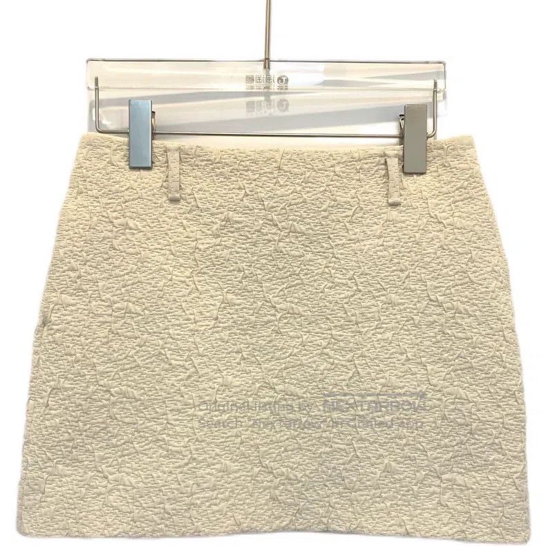 Gucci Gucci Beige cotton texture casual skirt short skirt Size 24" / US 00 / IT 34 - 2 Thumbnail