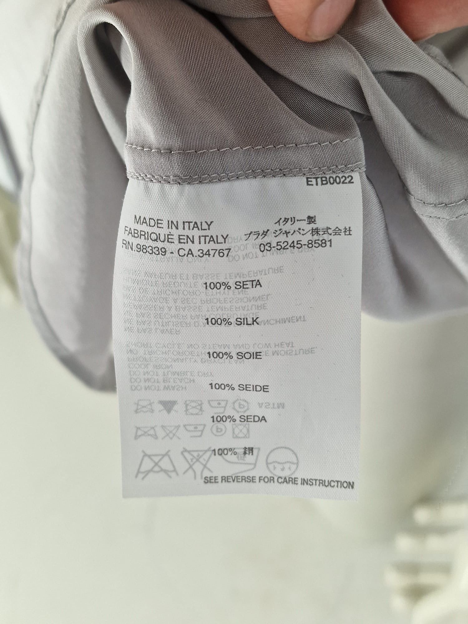 Prada PRADA SILK SHIRT SIZE 41 Size US L / EU 52-54 / 3 - 6 Thumbnail