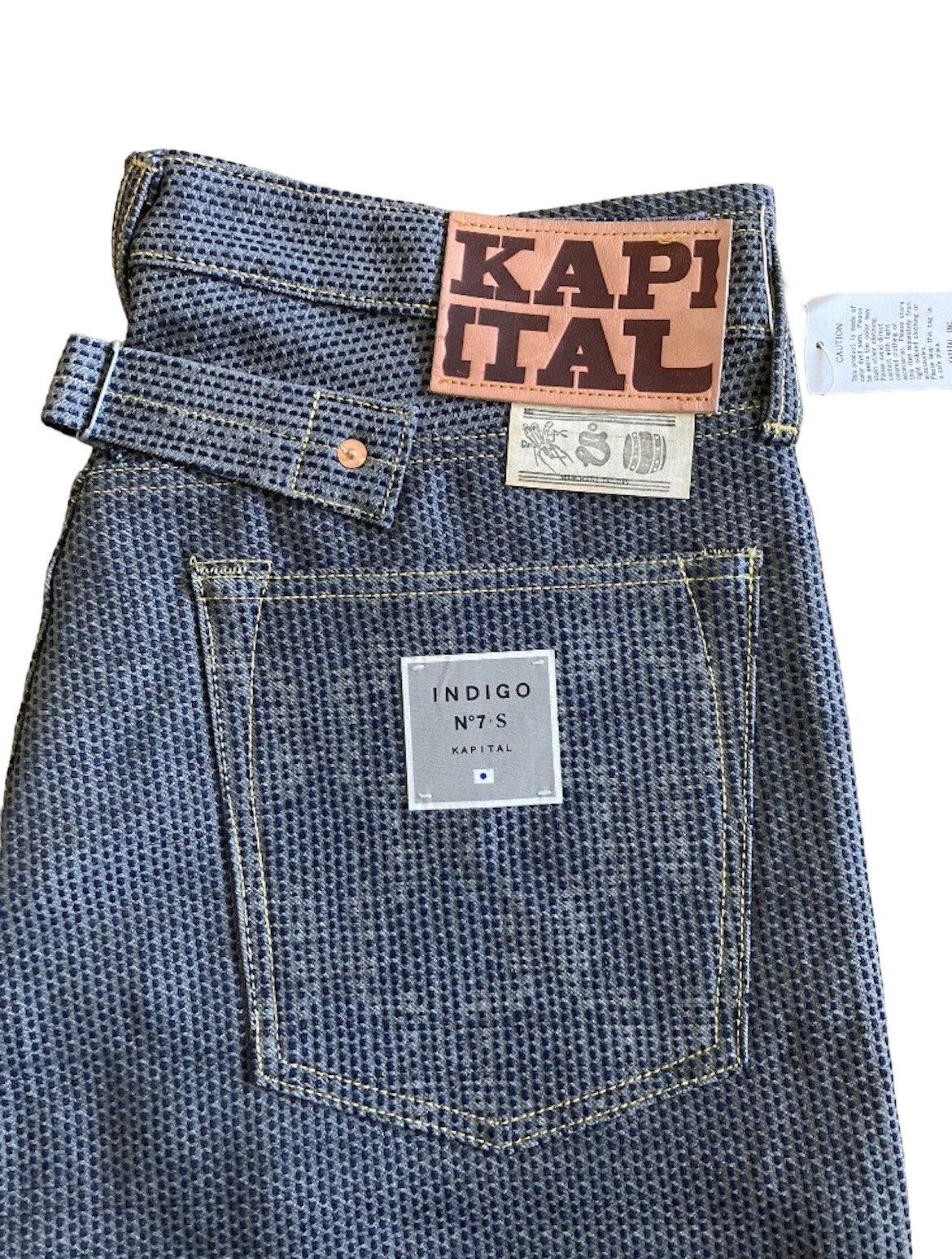 Kapital × Kapital Kountry Kapital Century Denim Indigo No 7S 5p Monkey Cisco- Stone Size US 34 / EU 50 - 1 Thumbnail