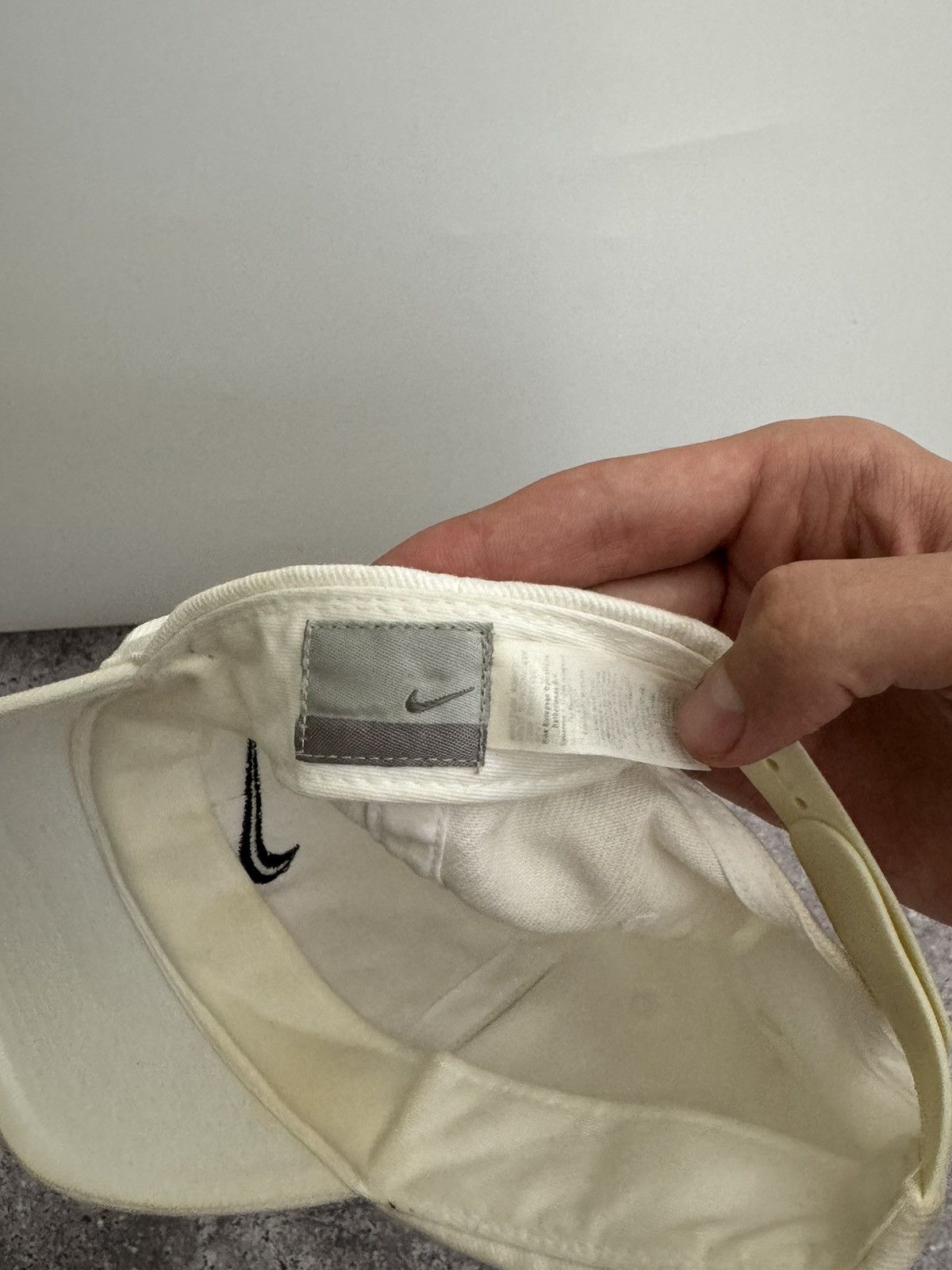Nike × Vintage Vintage Nike white Y2K cap hats Size ONE SIZE - 10 Thumbnail