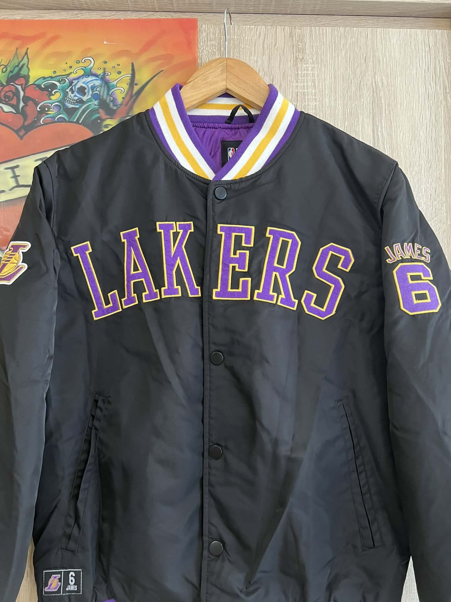 NBA Primark x NBA LA Lakers James 6 Varsity Bomber Jacket 💥 Size US XS / EU 42 / 0 - 9 Thumbnail
